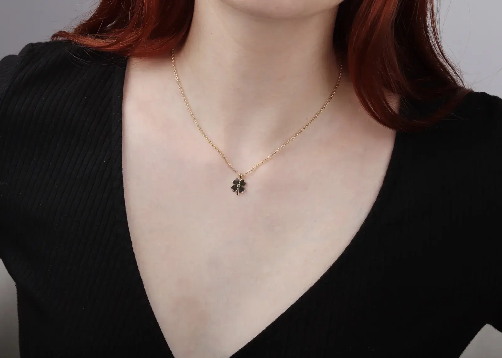 Polished Four-Leaf Clover Charm — 5