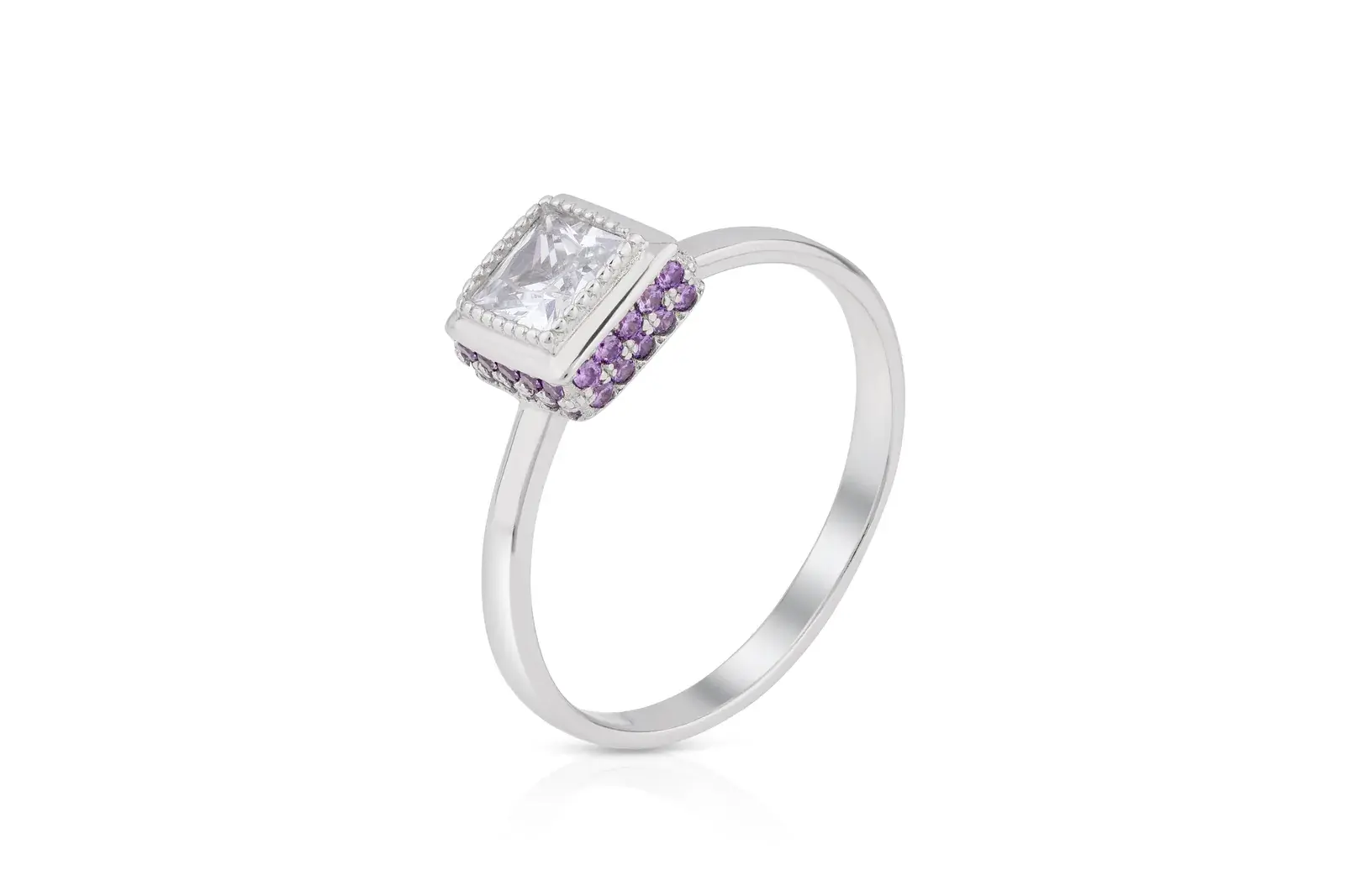 Violet Frame Ring — 3