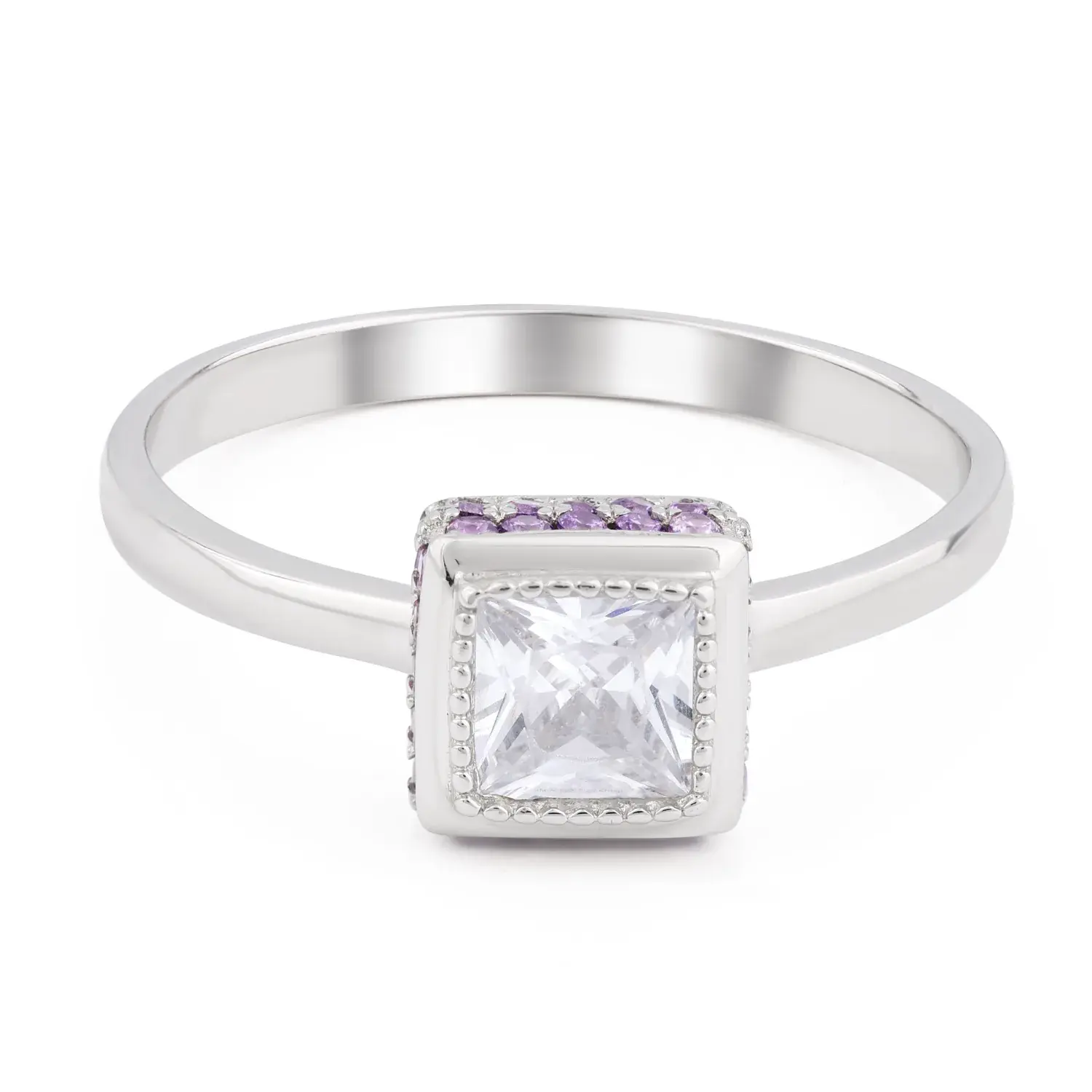 Violet Frame Ring — 4