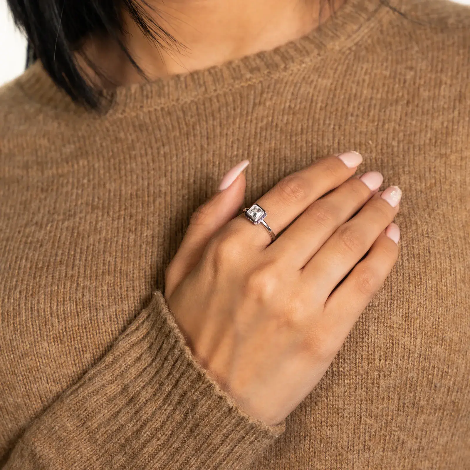 Violet Frame Ring — 6