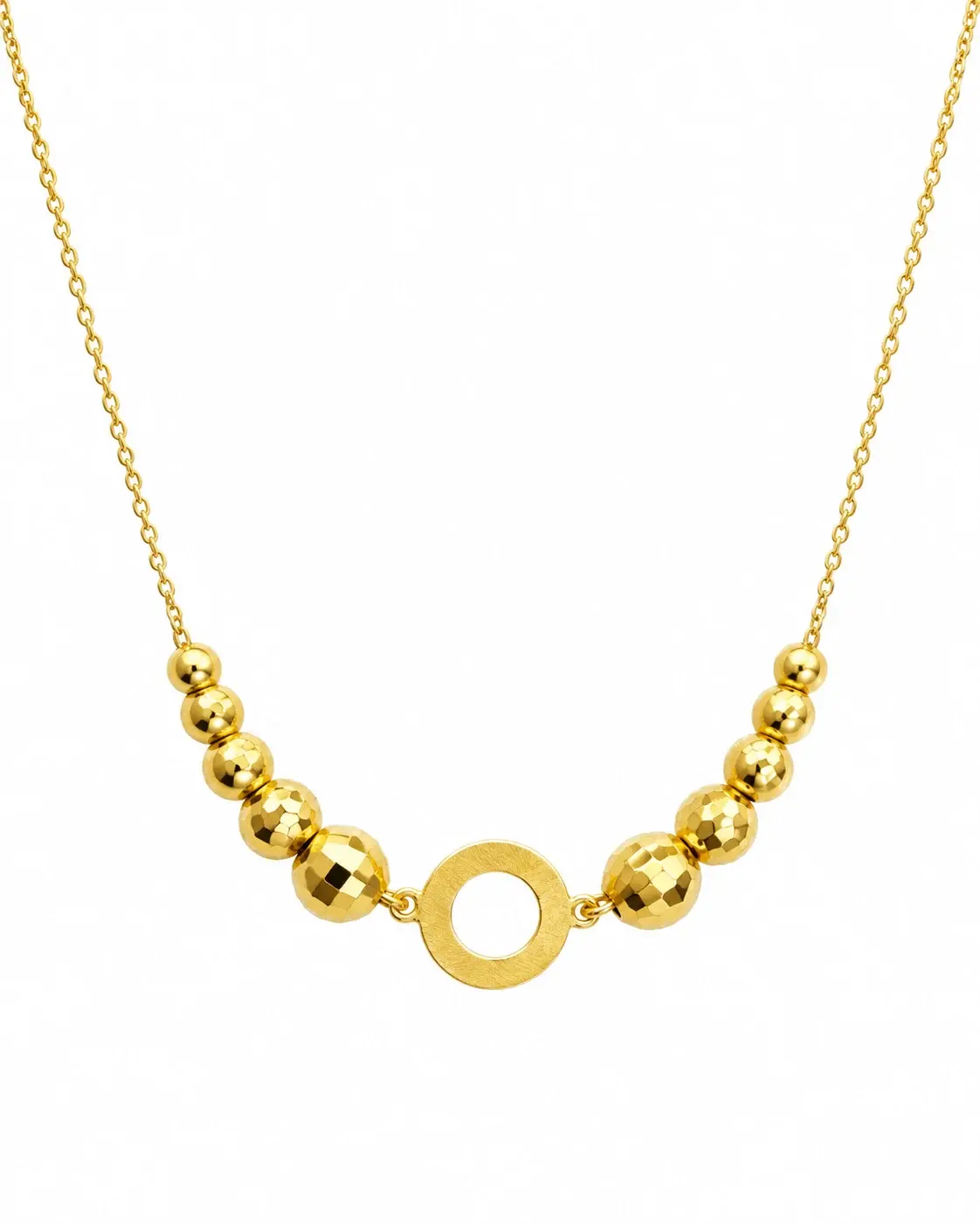 Graduated Bead Circle Necklace