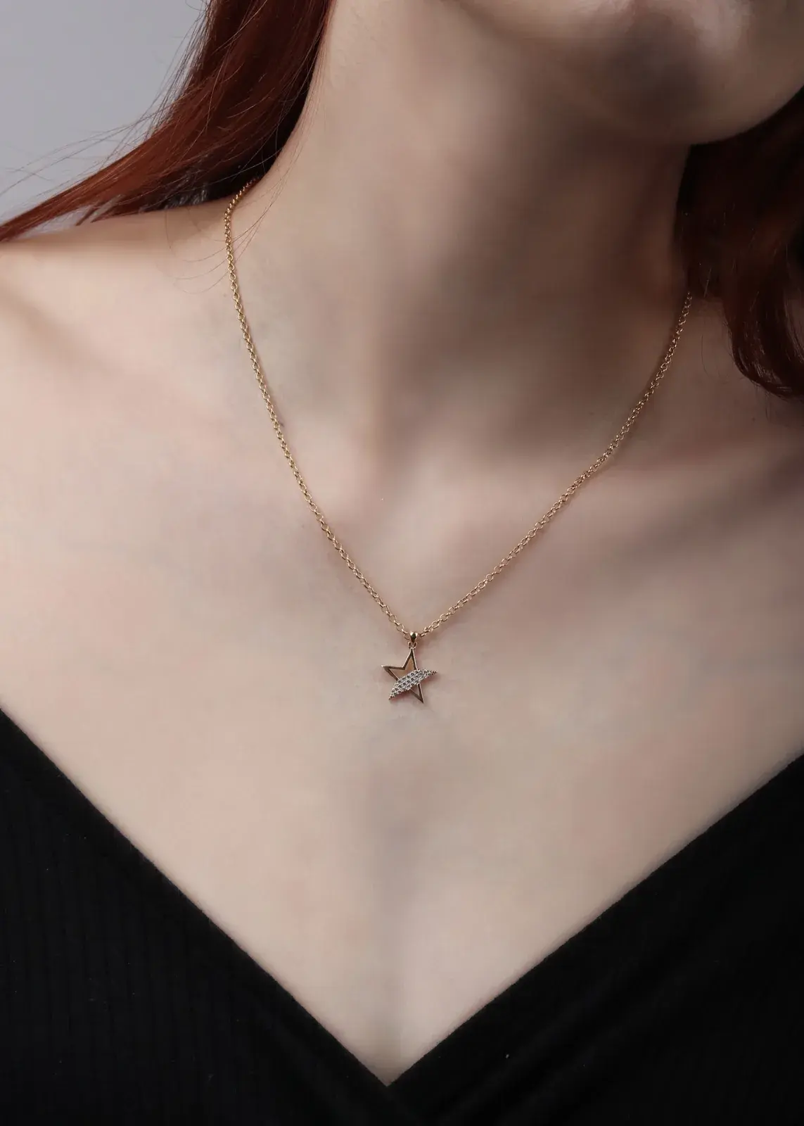 Half-Pavé Star Charm — 3