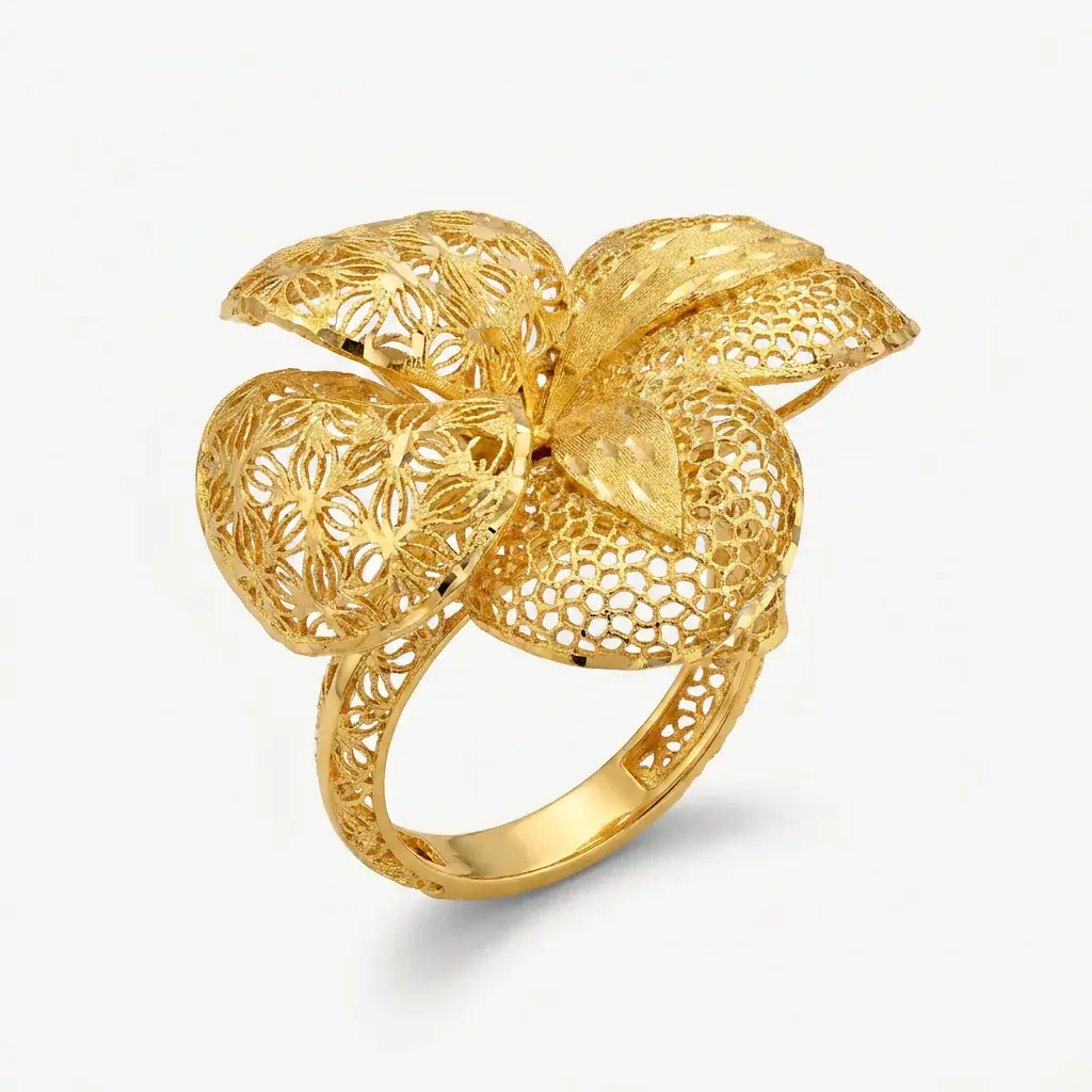 Filigree Flower Ring