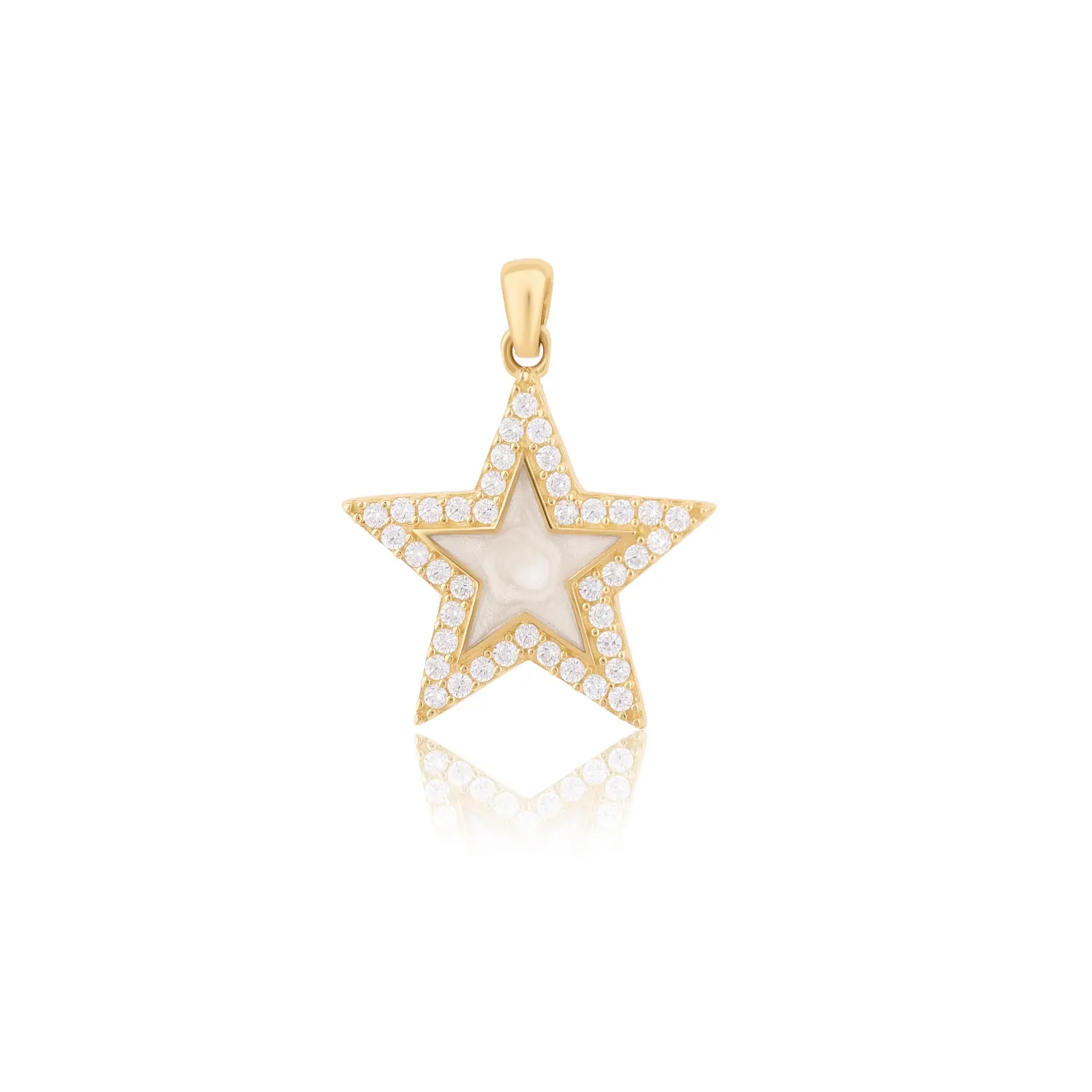 Pavé Frame Star Charm