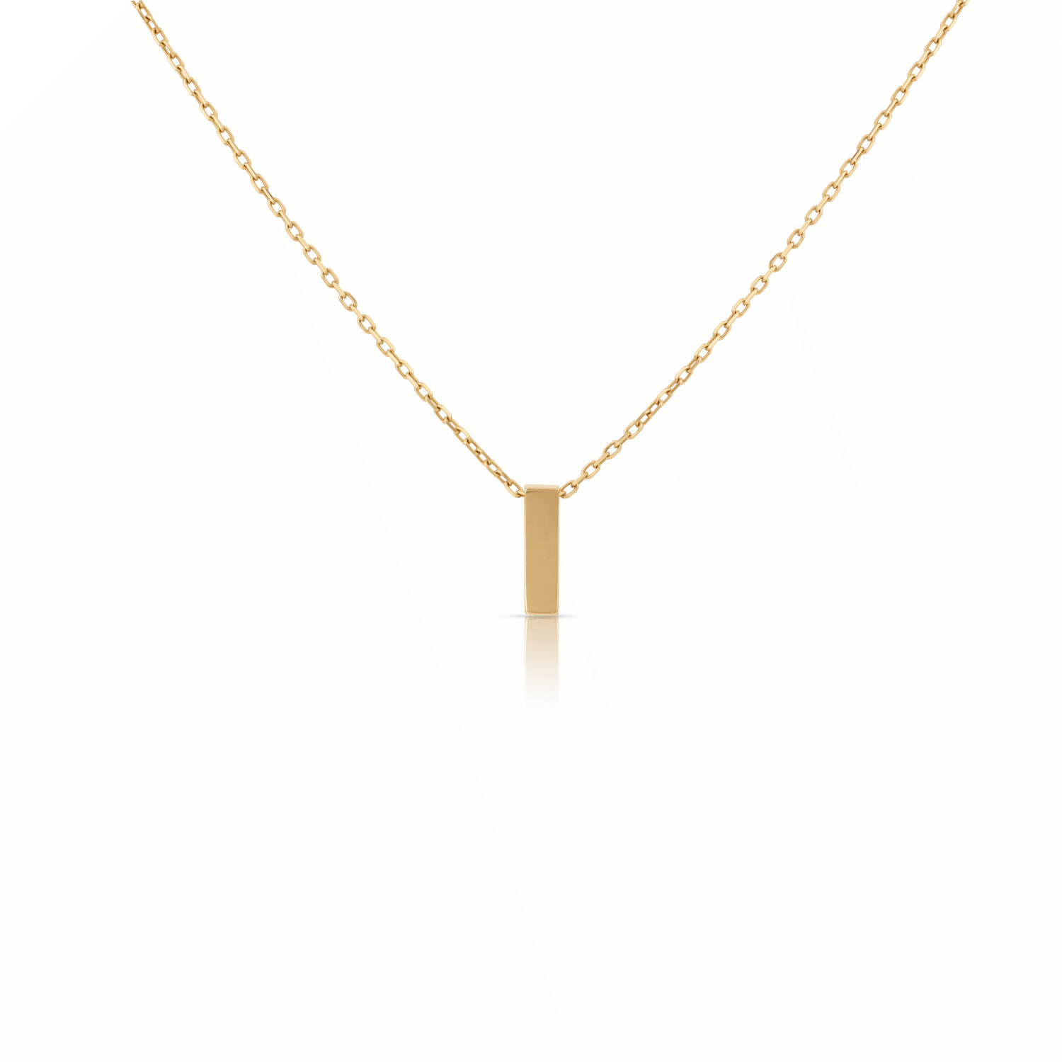 Mini Gold Bar Pendant Necklace
