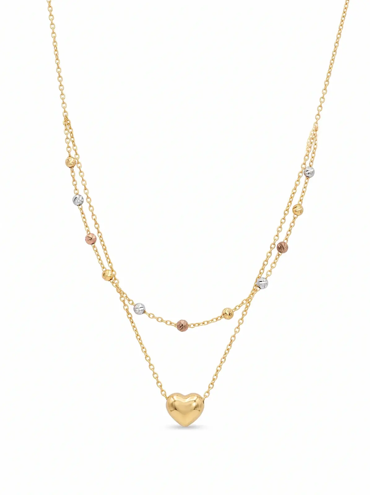 Layered Heart Necklace