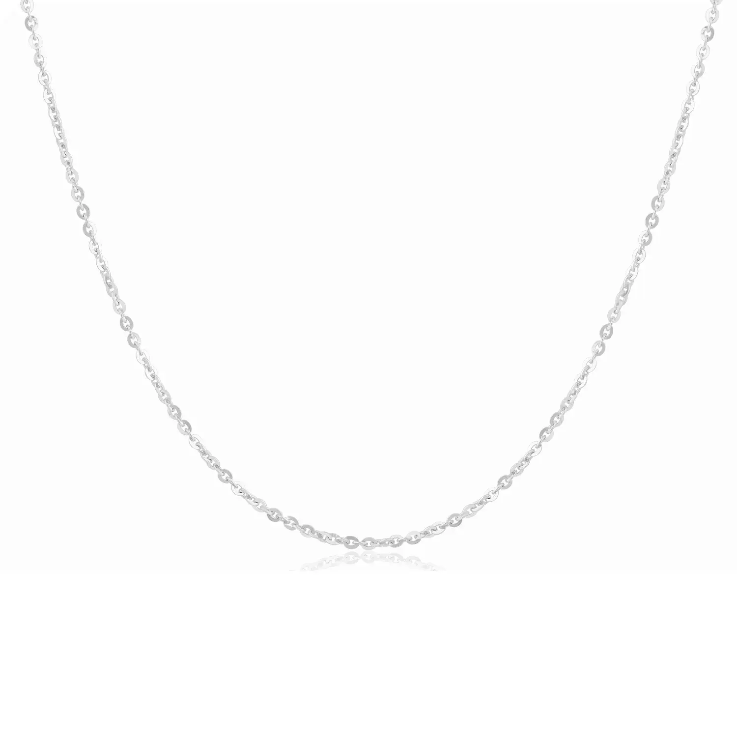 White Gold Cable Chain