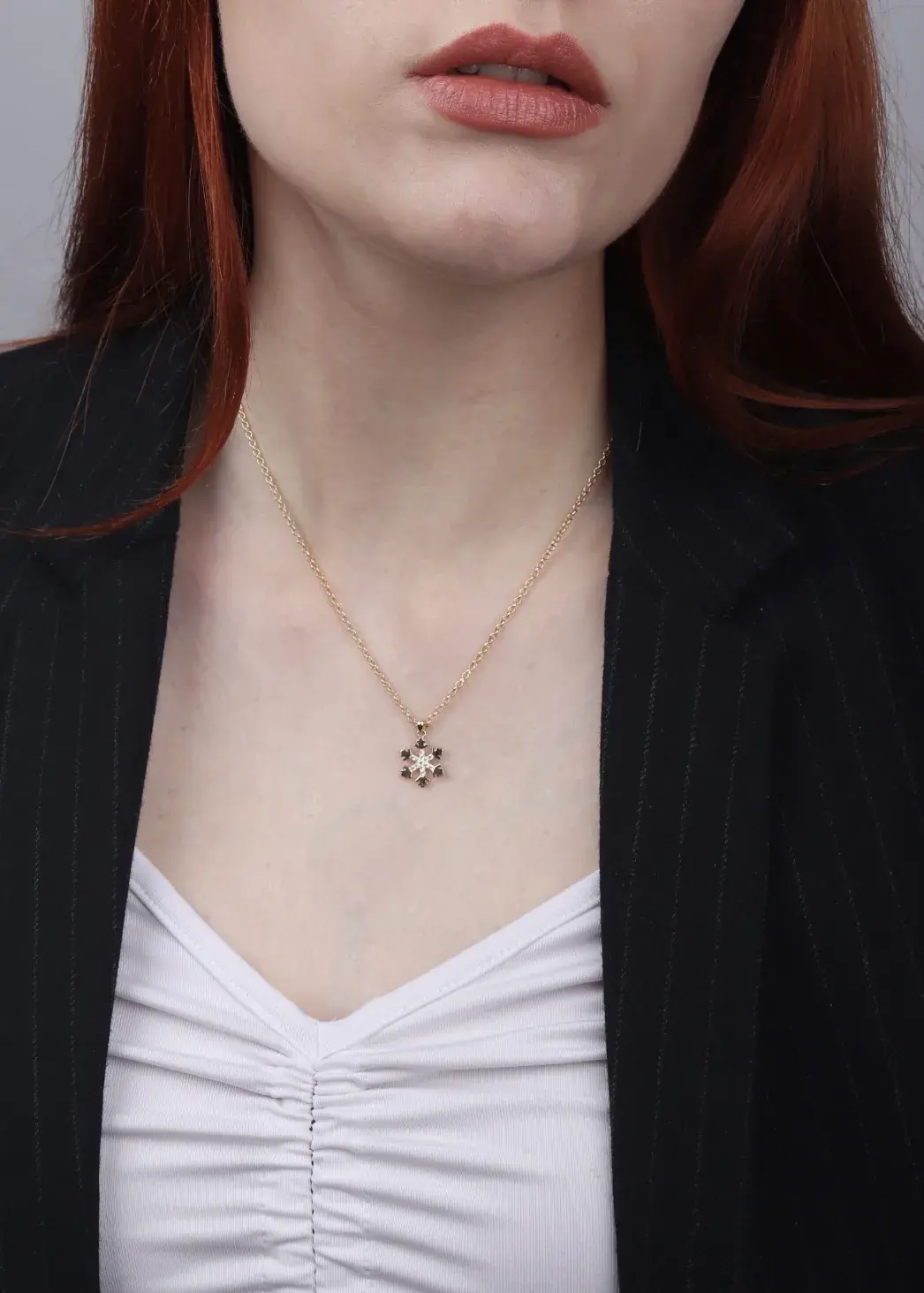 Pavé Snowflake Charm — 7