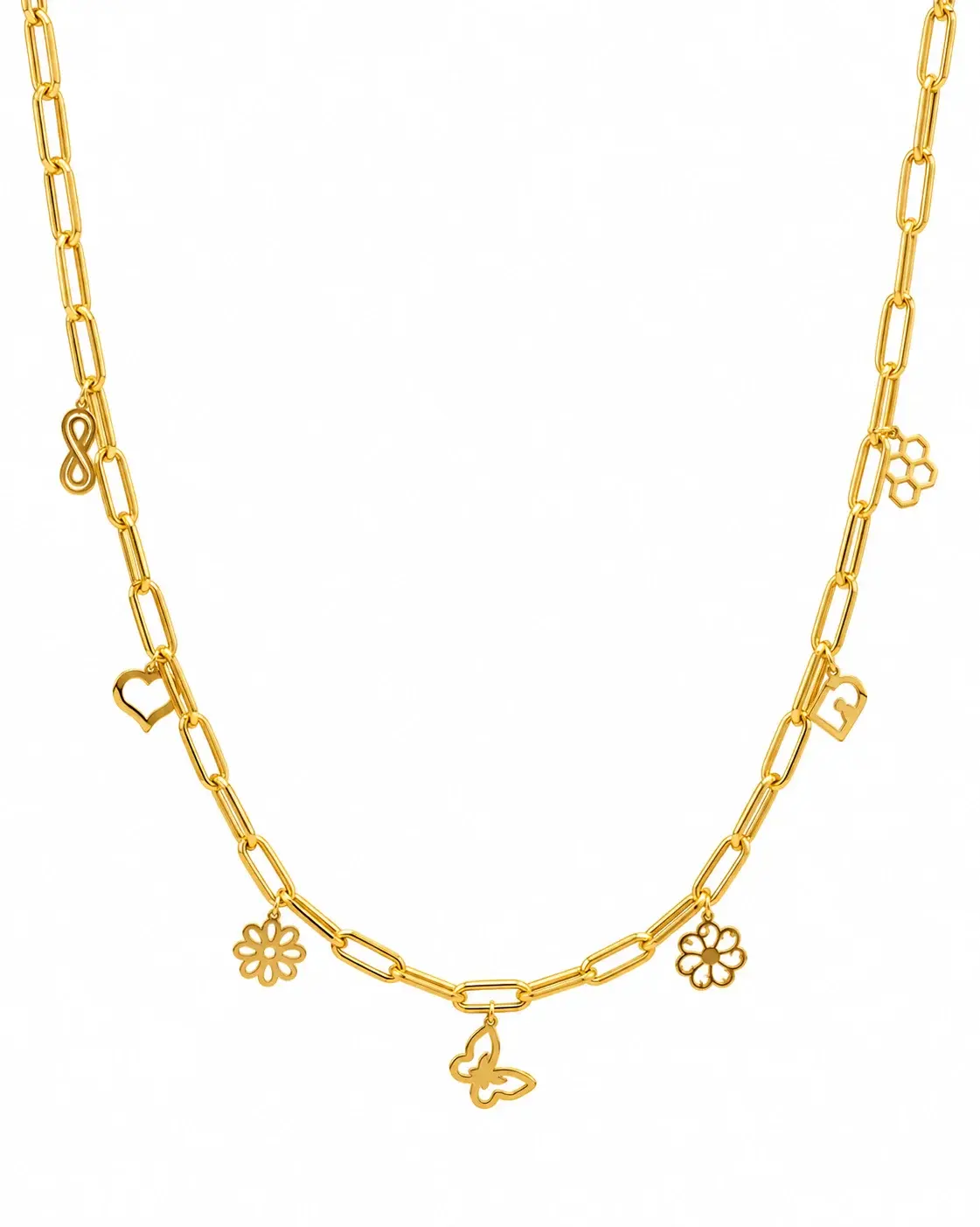 Paperclip Charm Necklace
