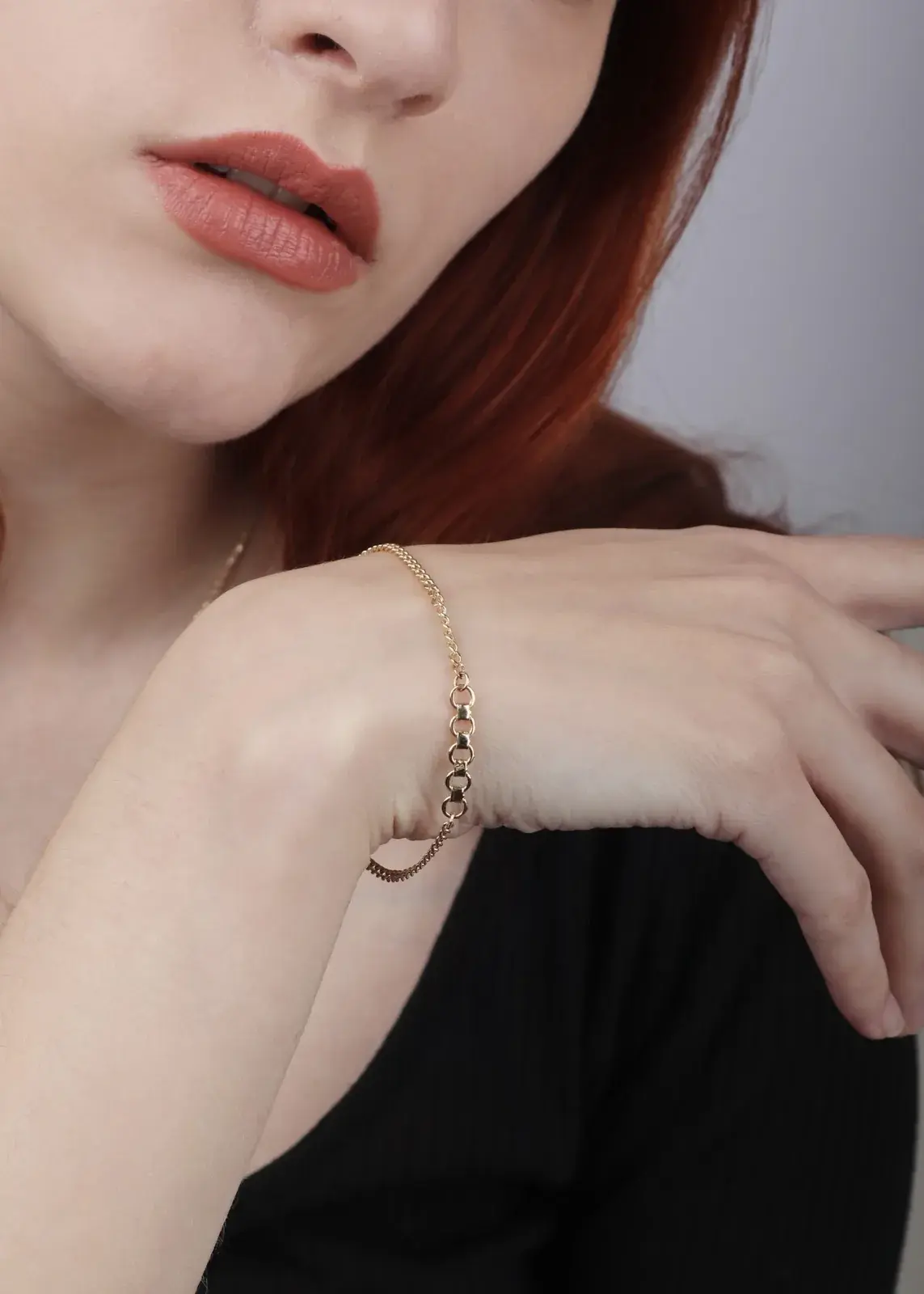 Curb Chain Spinner Bracelet — 11