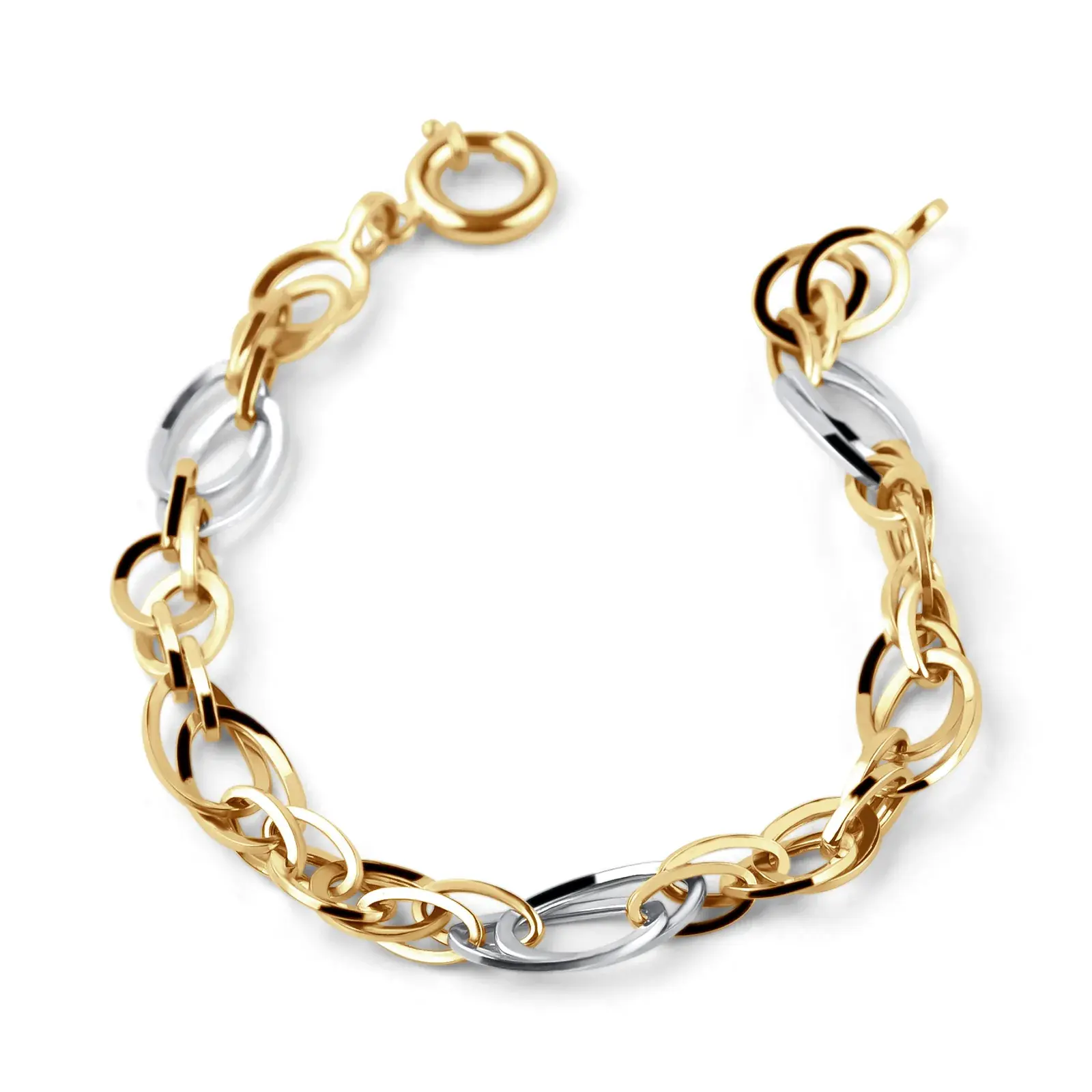 Two-Tone Mixed Link Bracelet — 3