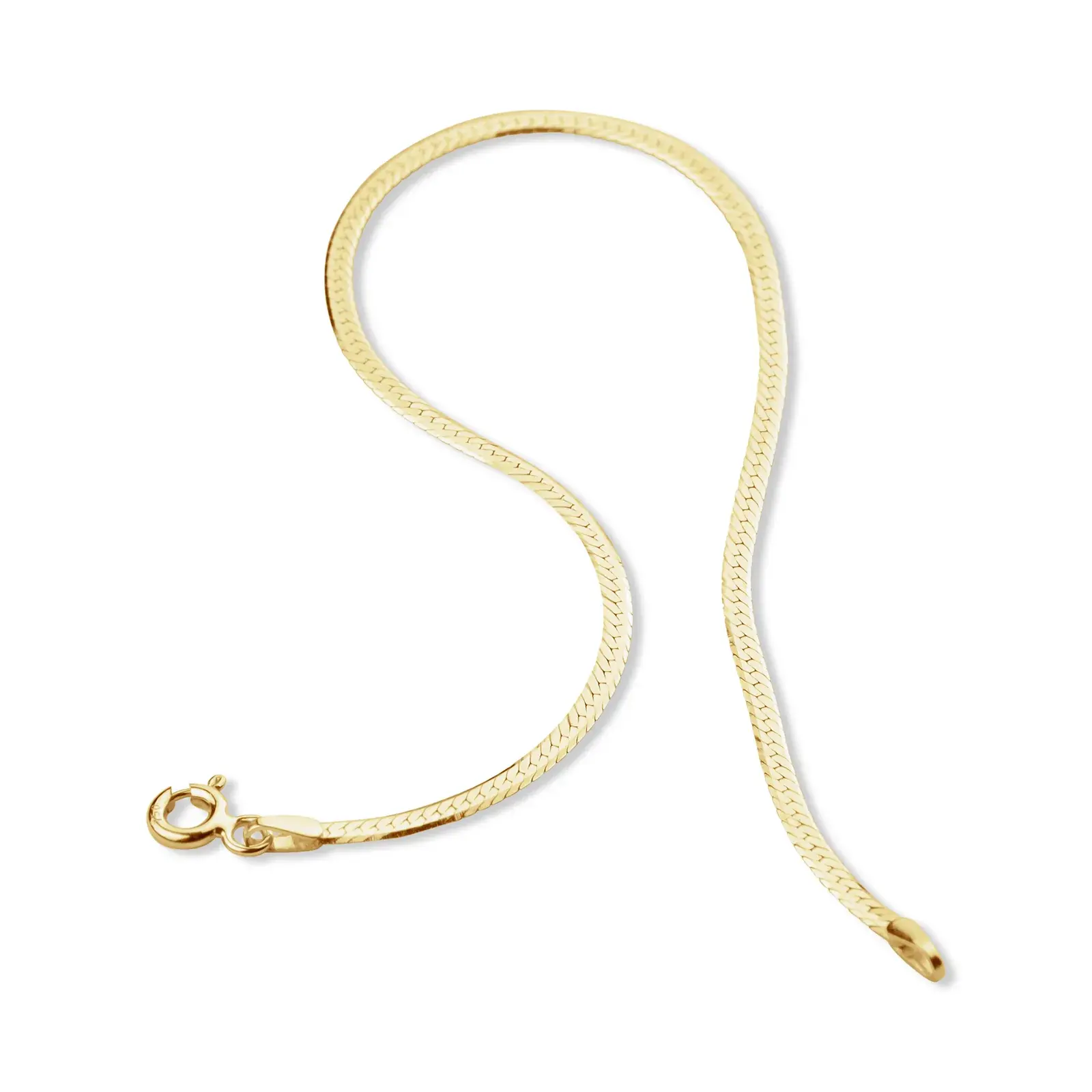 Flat Snake Chain Bracelet — 3