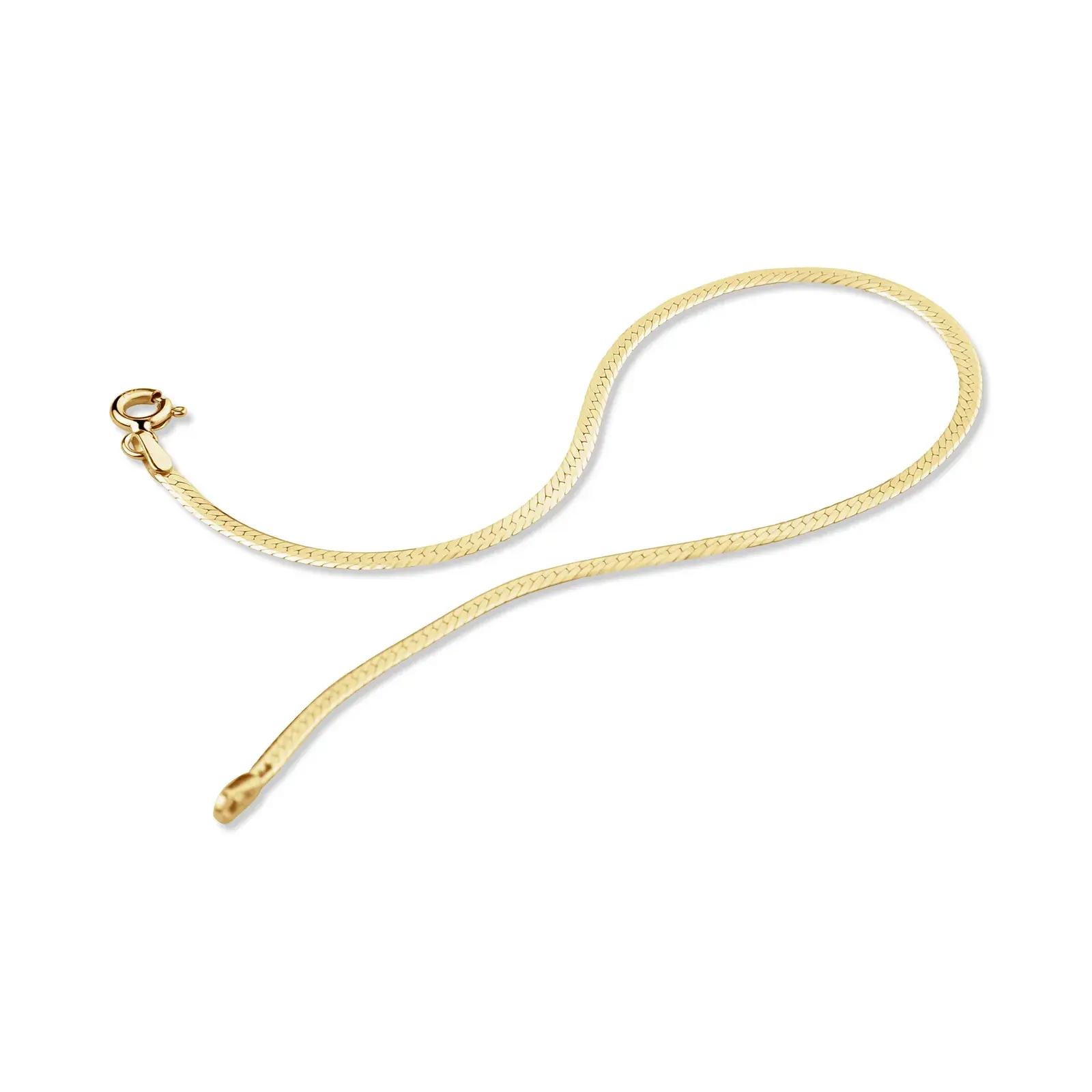 Flat Snake Chain Bracelet — 4