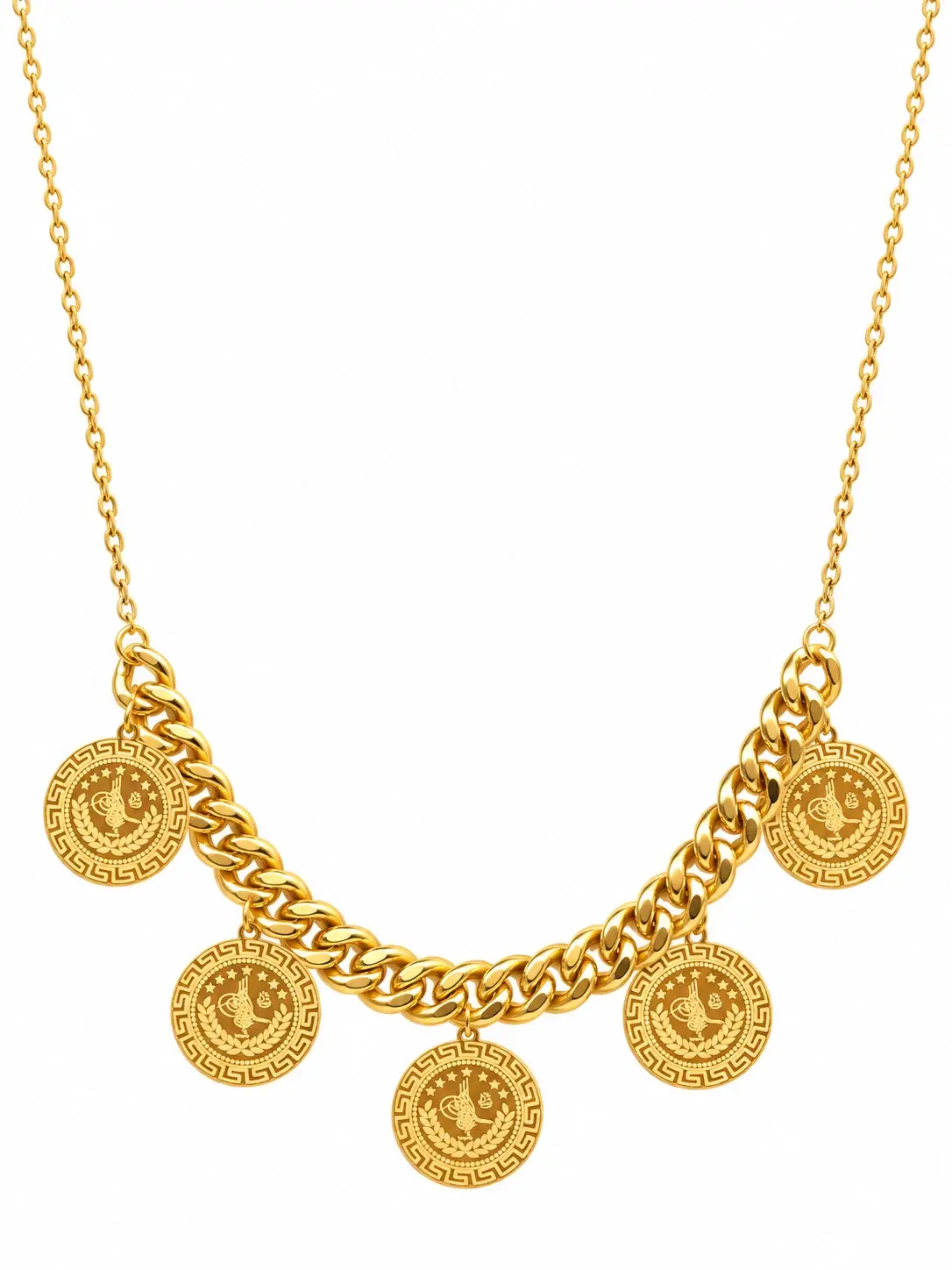 Coin Charm Necklace