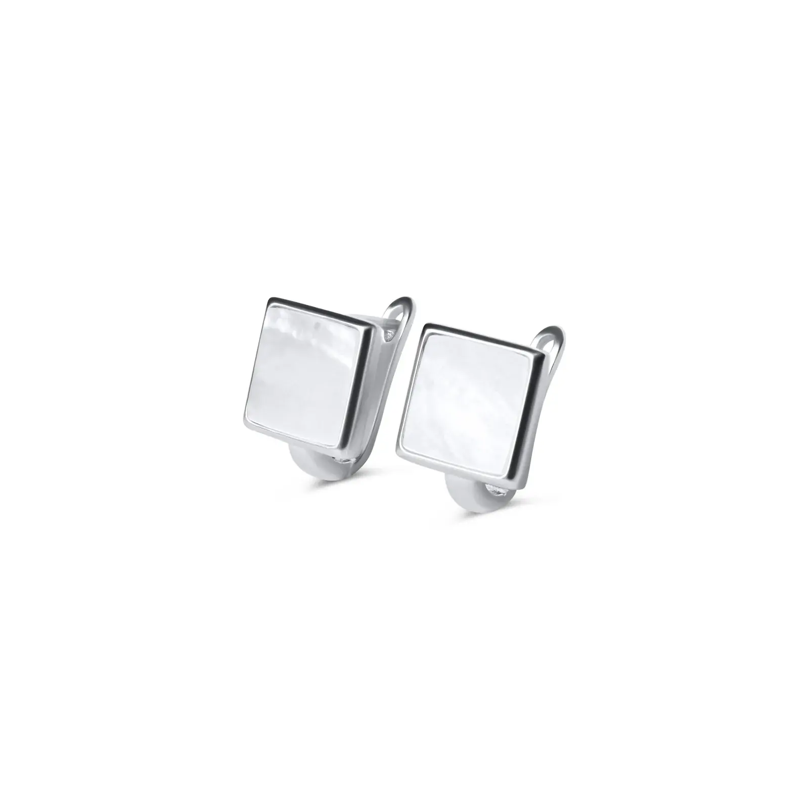 Mother-of-Pearl Square Earrings