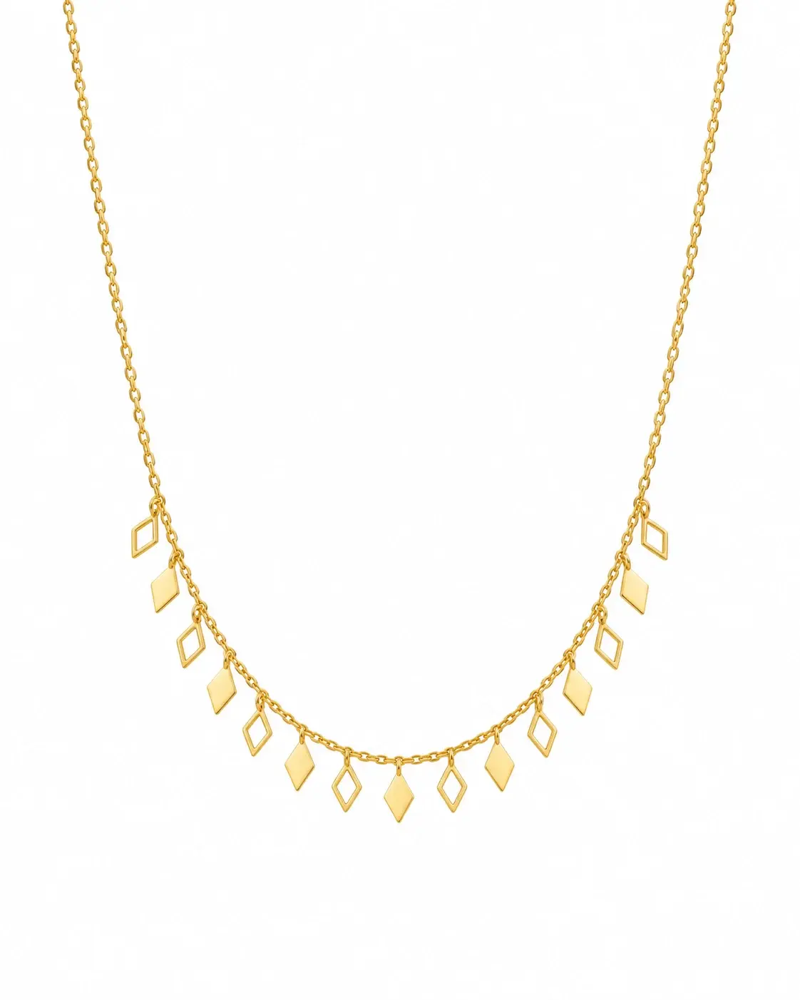 Geometric Drop Necklace