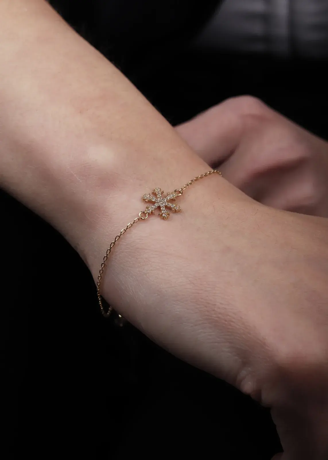 Pavé Snowflake Bracelet — 5