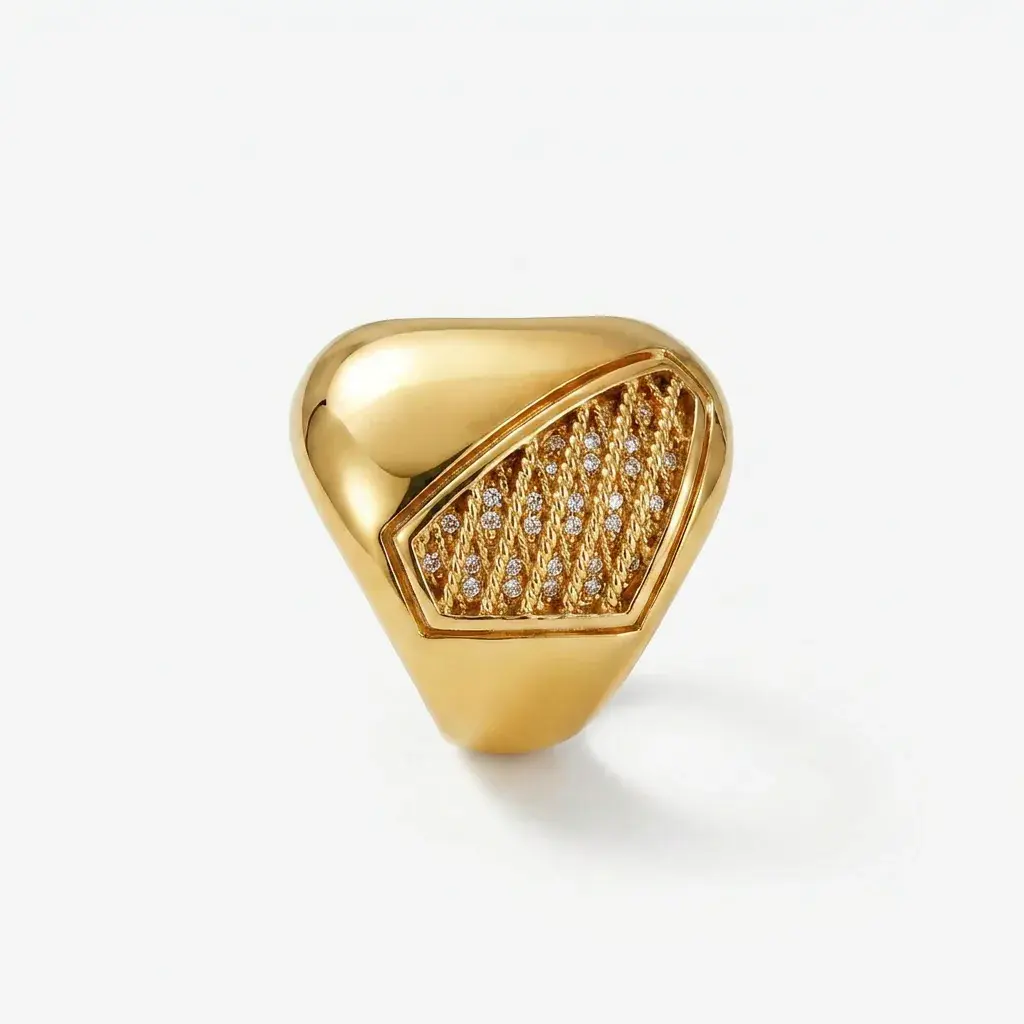 Bombé Rope Ring — 3