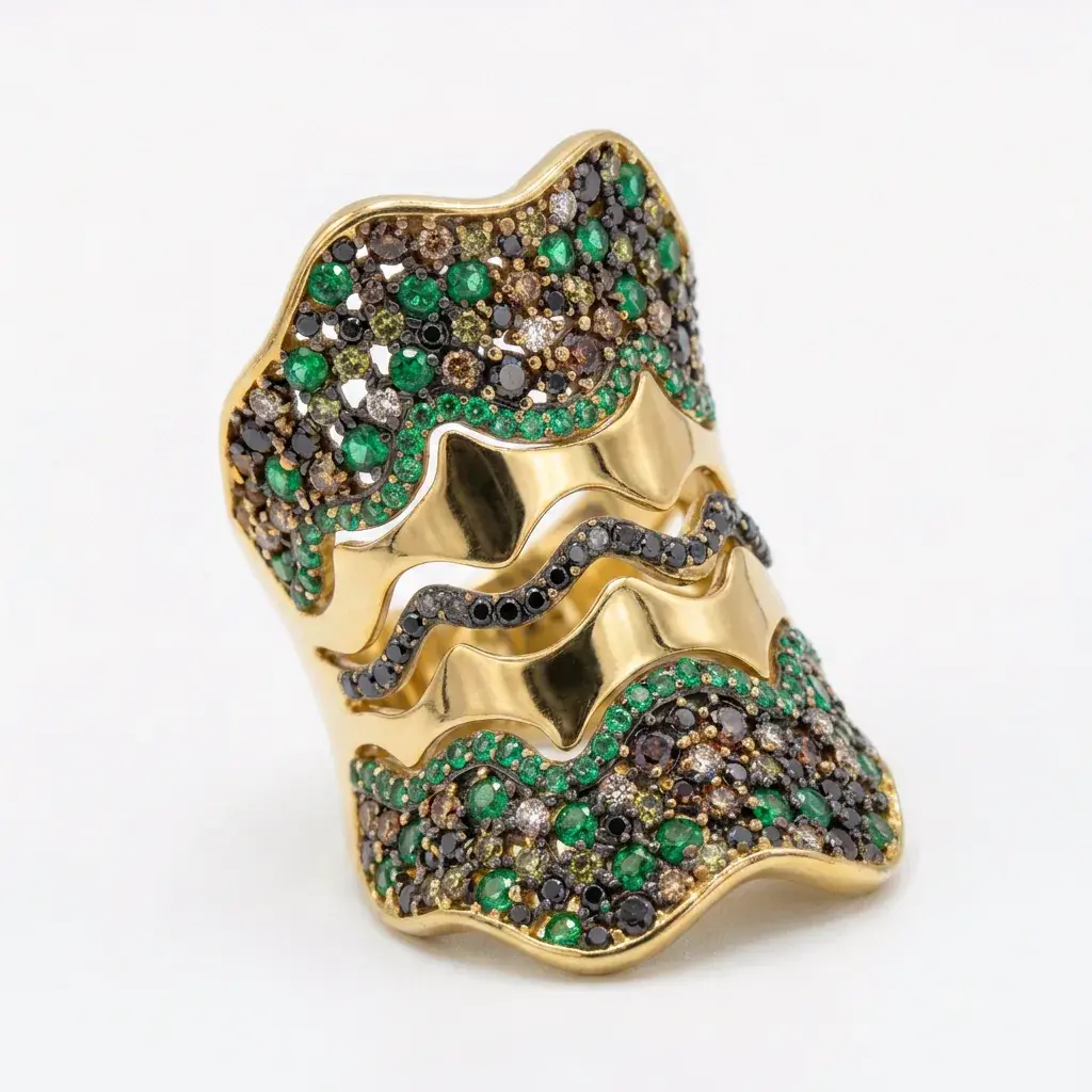 Pavé Splash Ring — 3