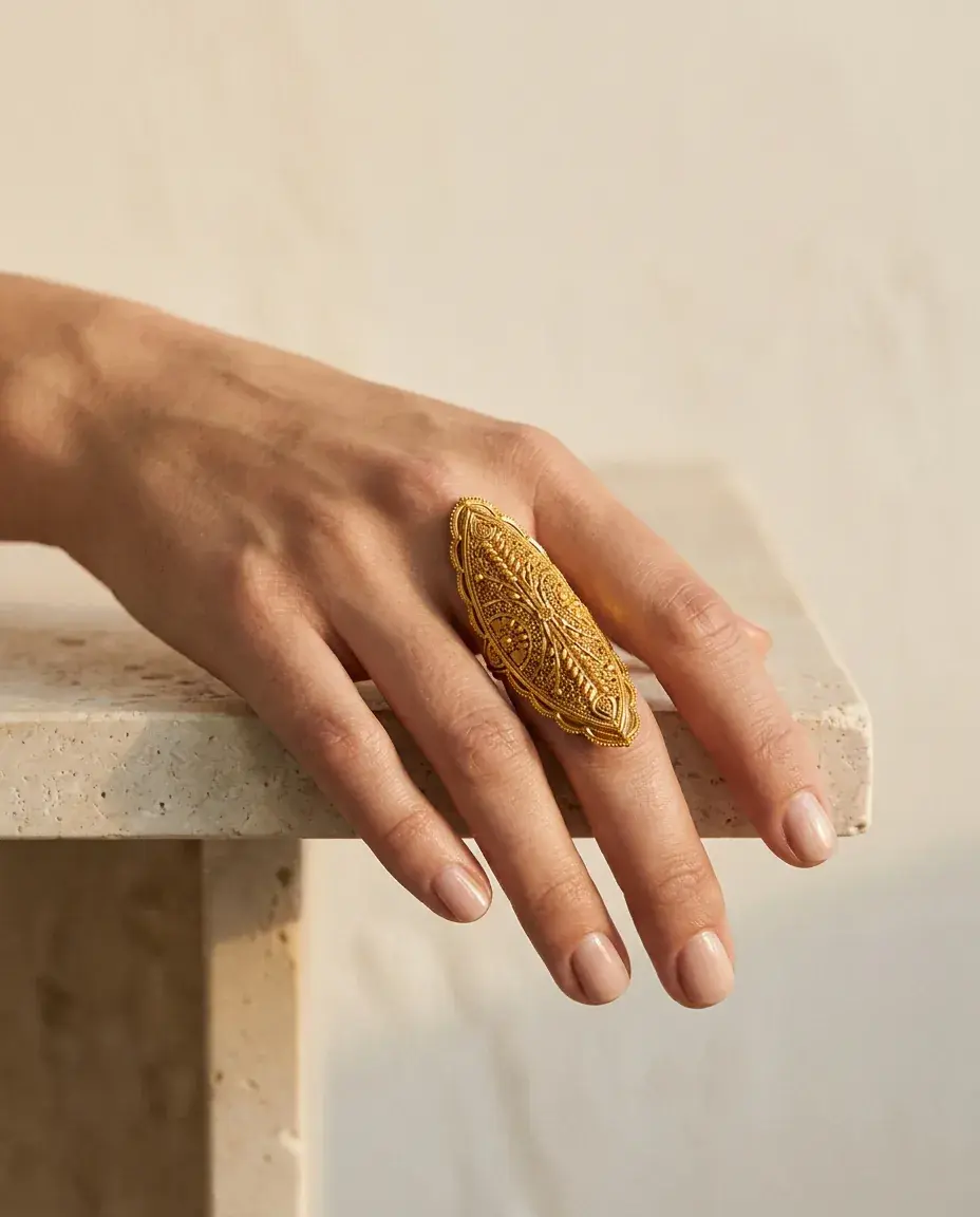 Marquise Filigree Ring — 4