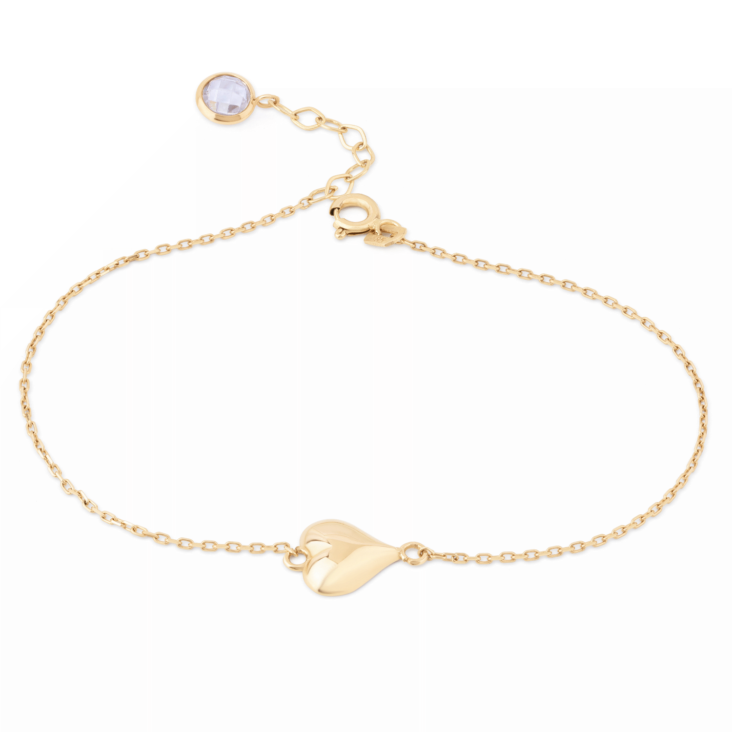 Polished Heart Bracelet