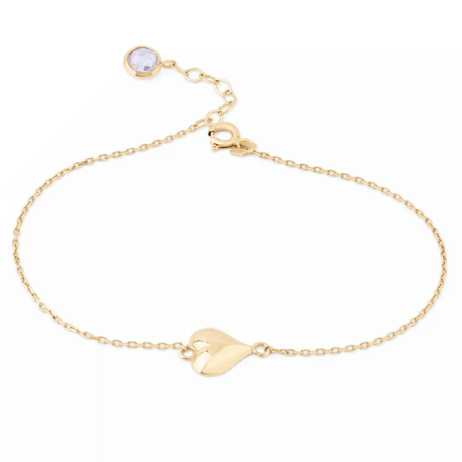 Polished Heart Bracelet