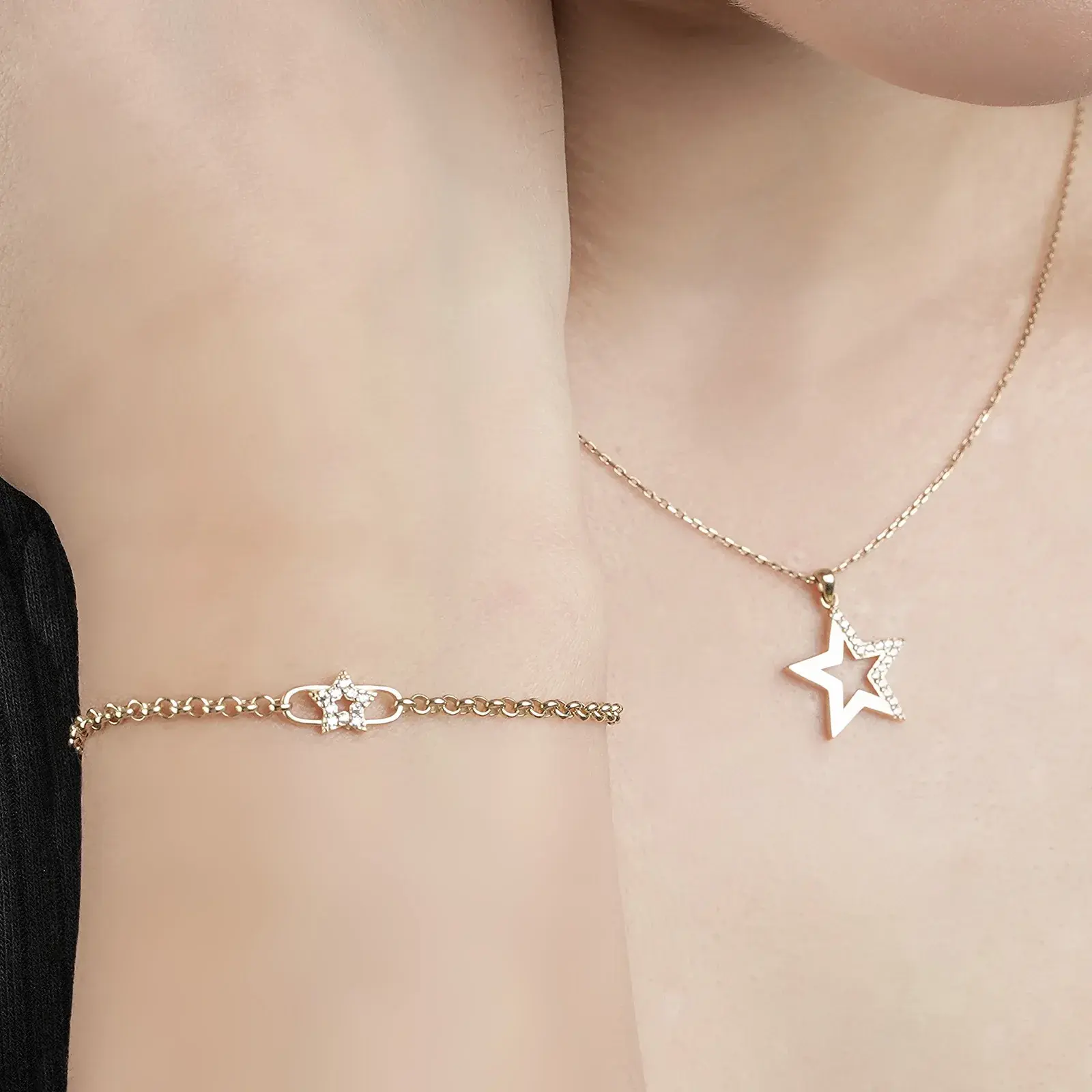Pavé Star Link Bracelet — 3