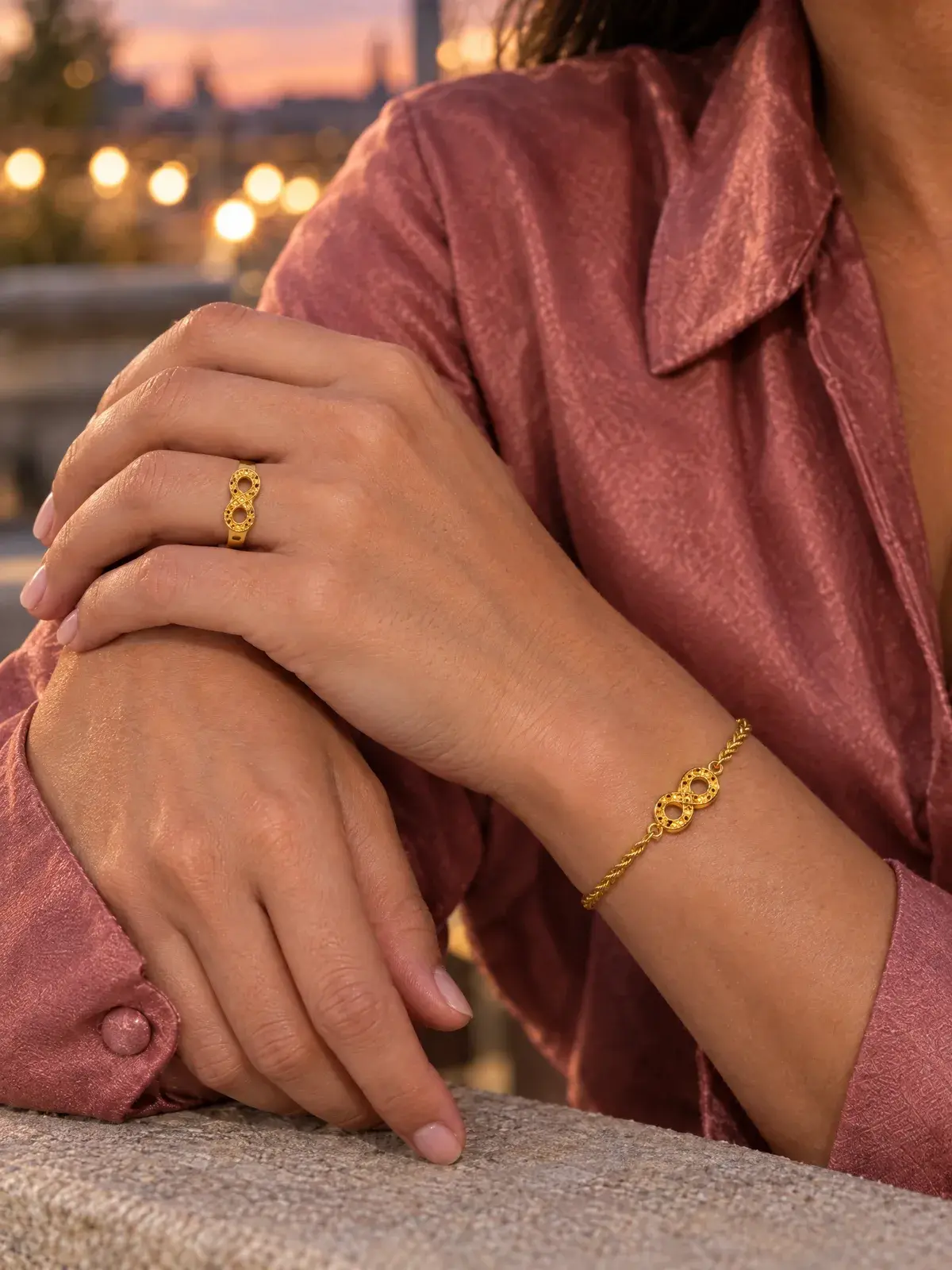 Lattice Infinity Set — worn