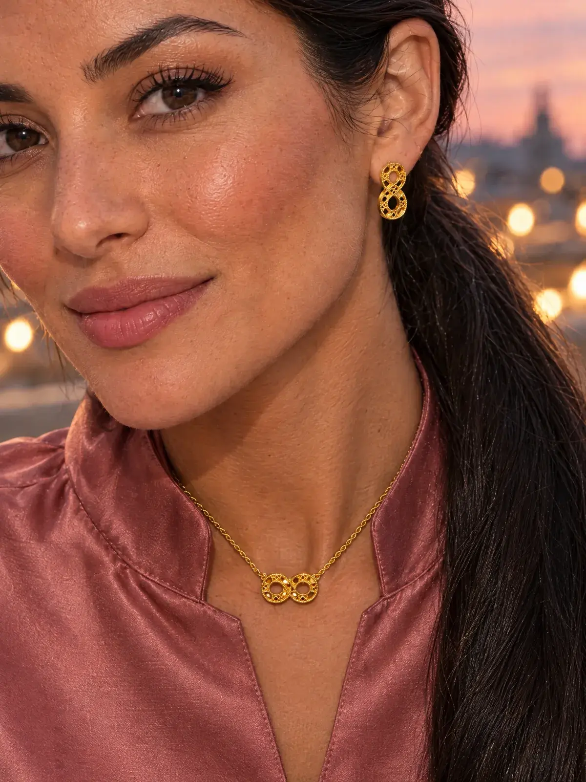 Lattice Infinity Set — worn