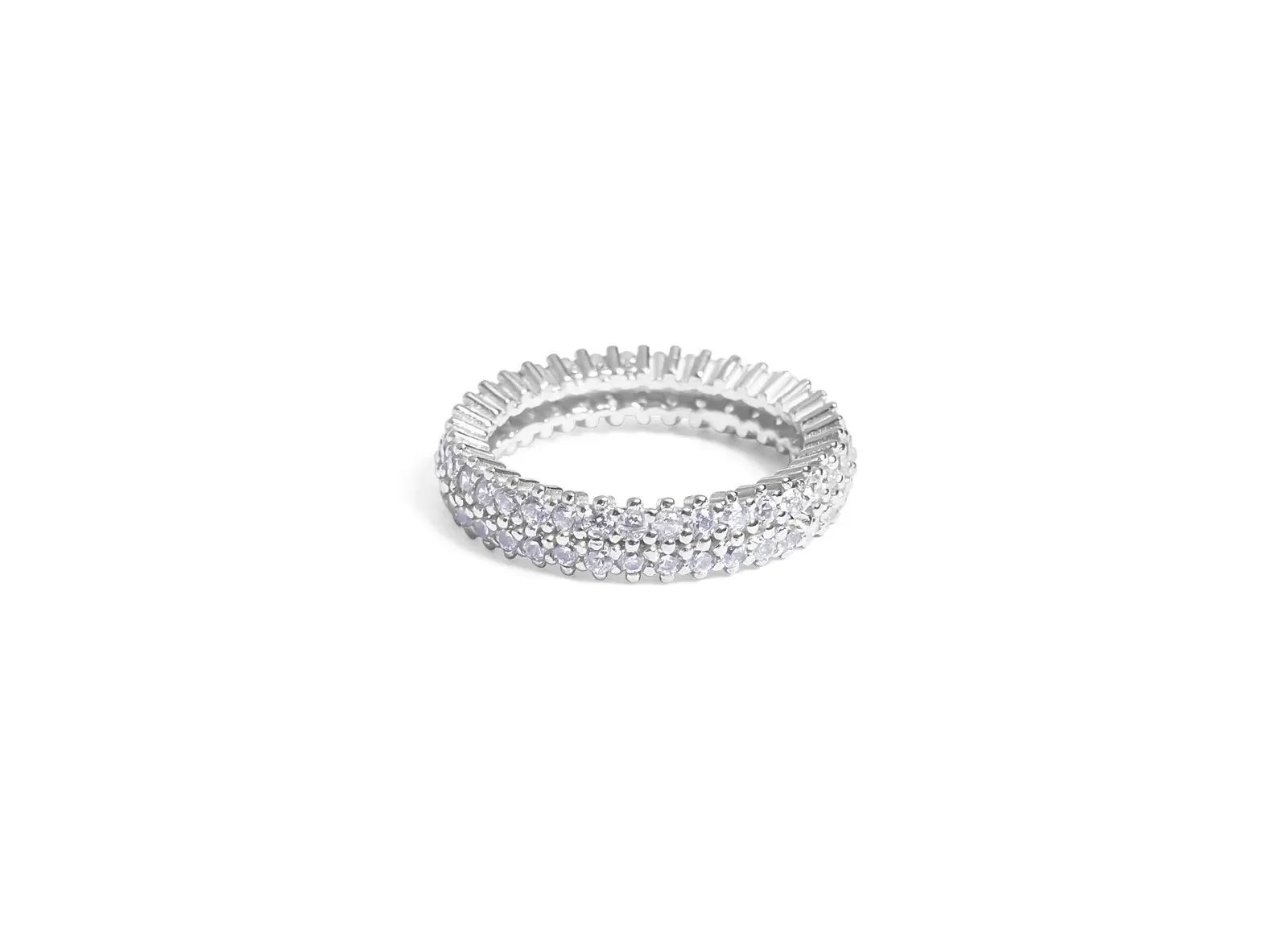 Domed Pavé Eternity Band