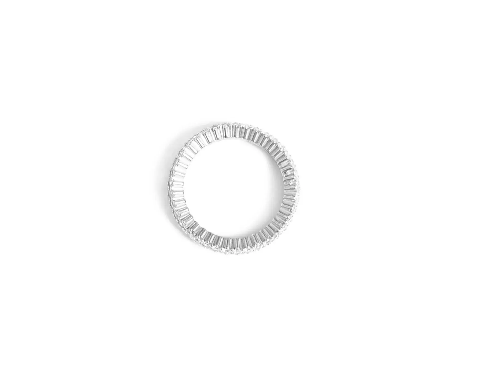 Domed Pavé Eternity Band — 7