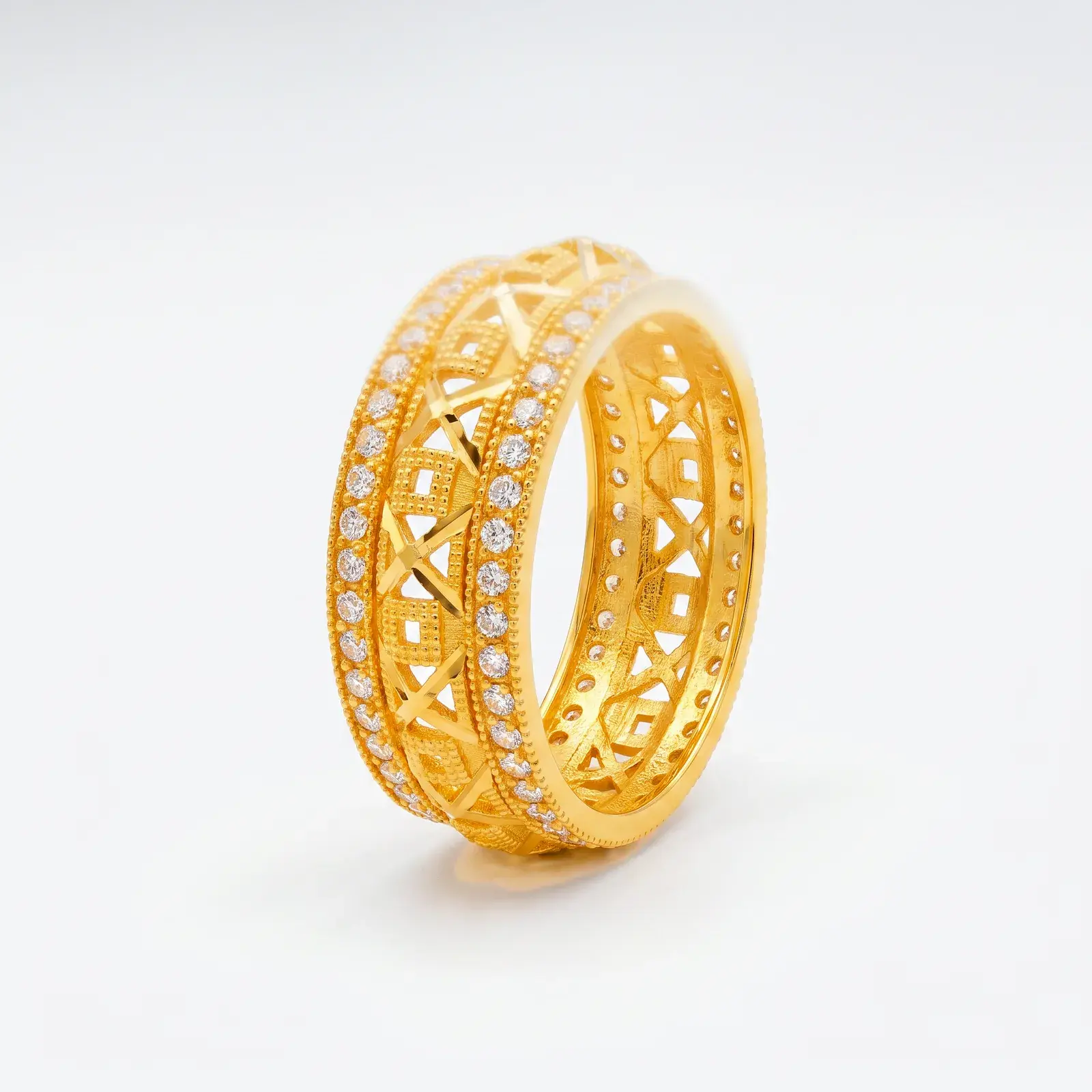Royal Interlocking Wedding Ring