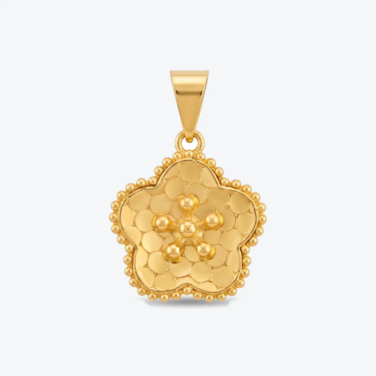 Beaded Rose Pendant