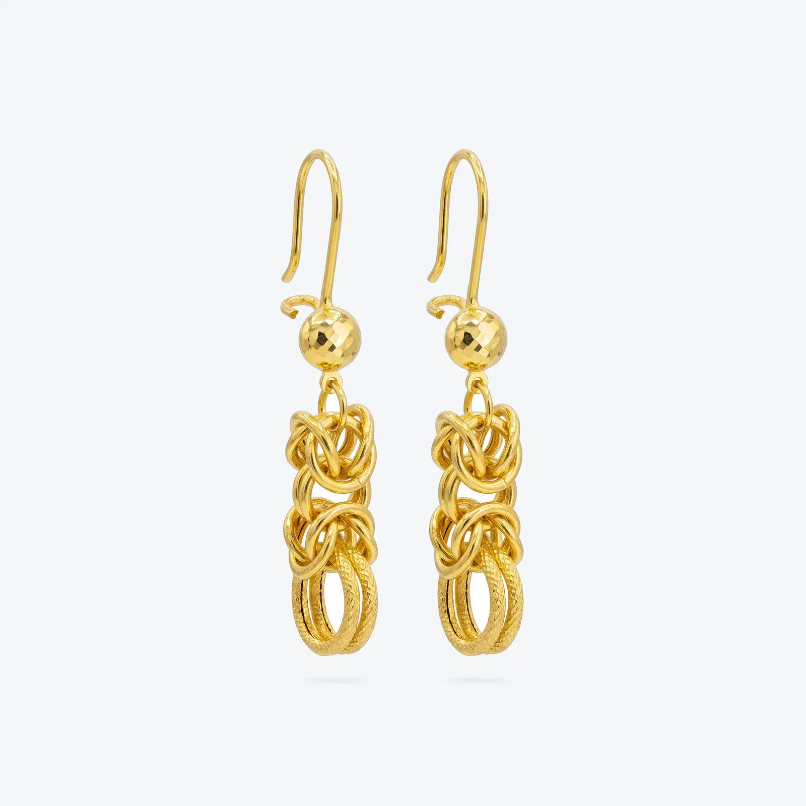 Byzantine Knot Drop Earrings