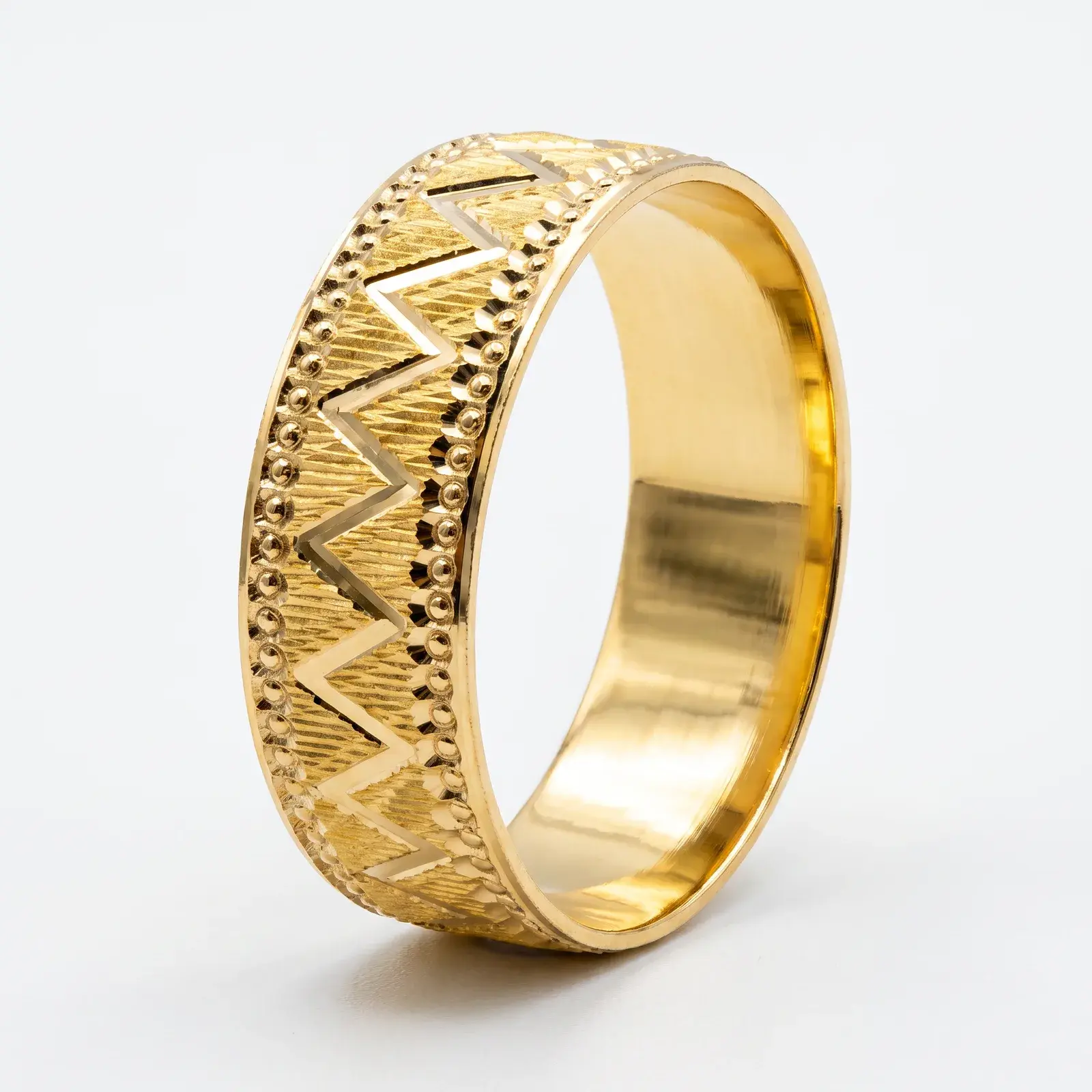 Chevron Wedding Ring