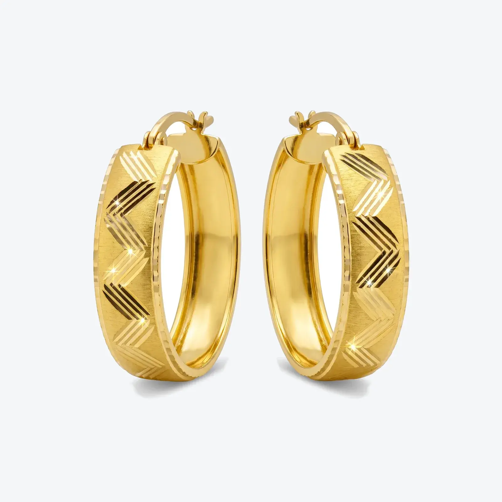 Chevron Hoop Earring