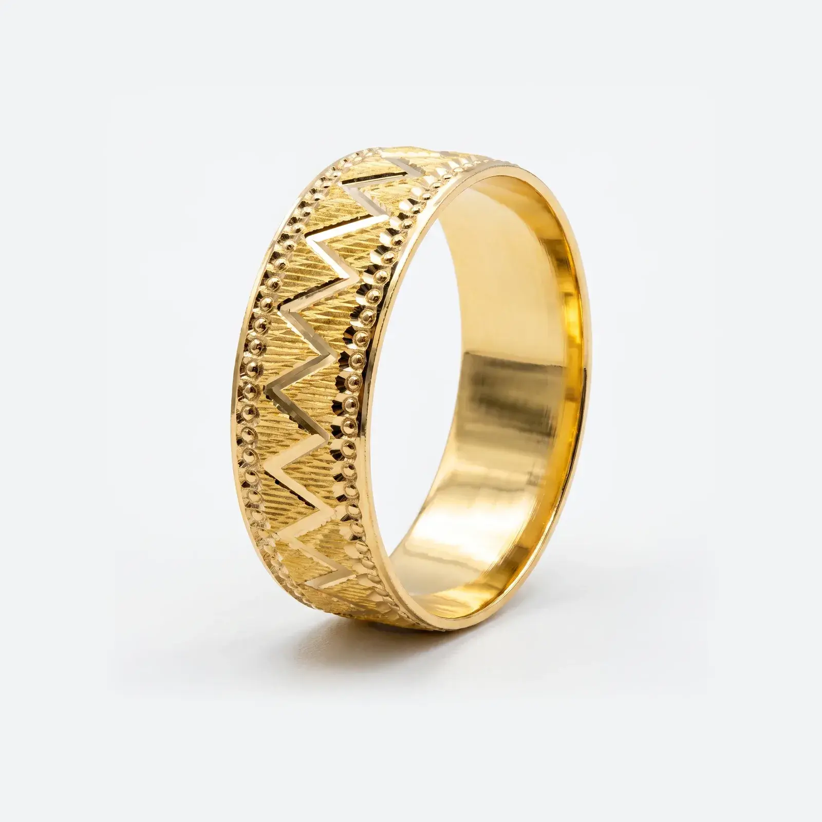Chevron Wedding Ring