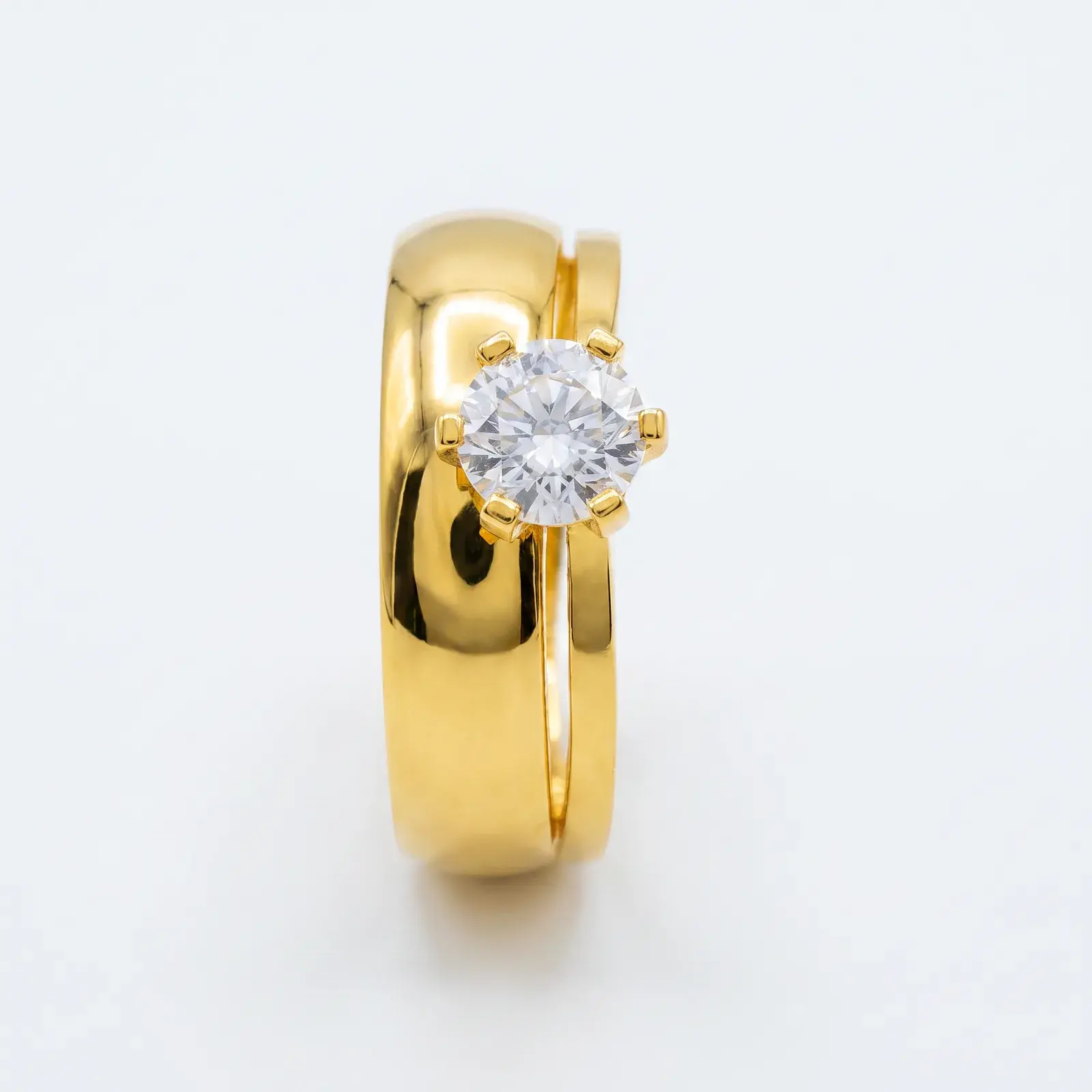 Classic Twins Wedding Ring