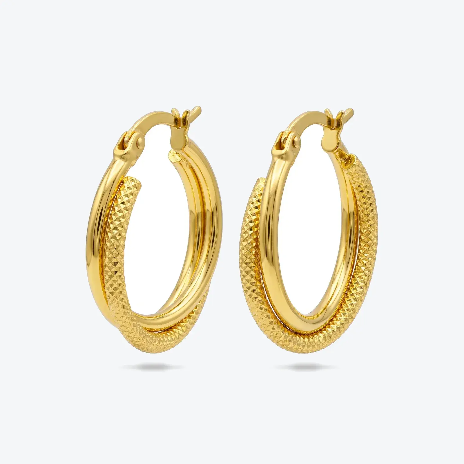 Twin Snake Hoop Earring