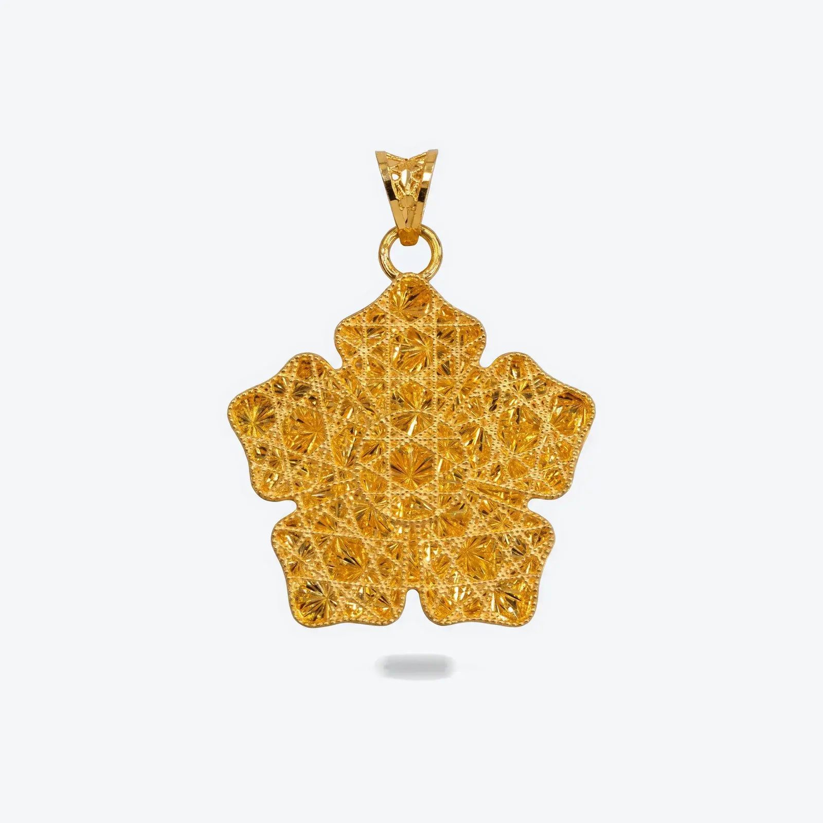 Faceted Flower Pendant