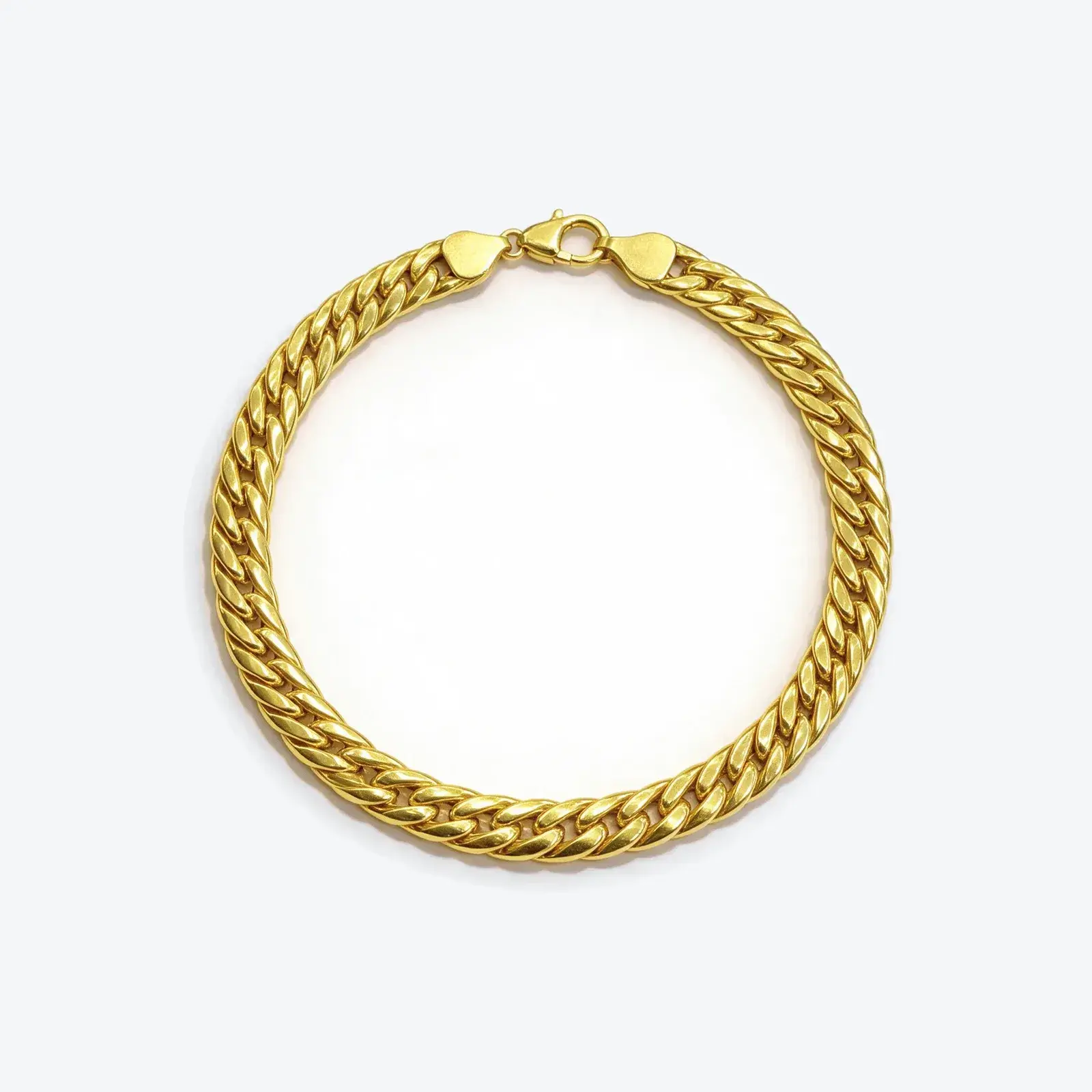 Double Curb Chain Bracelet