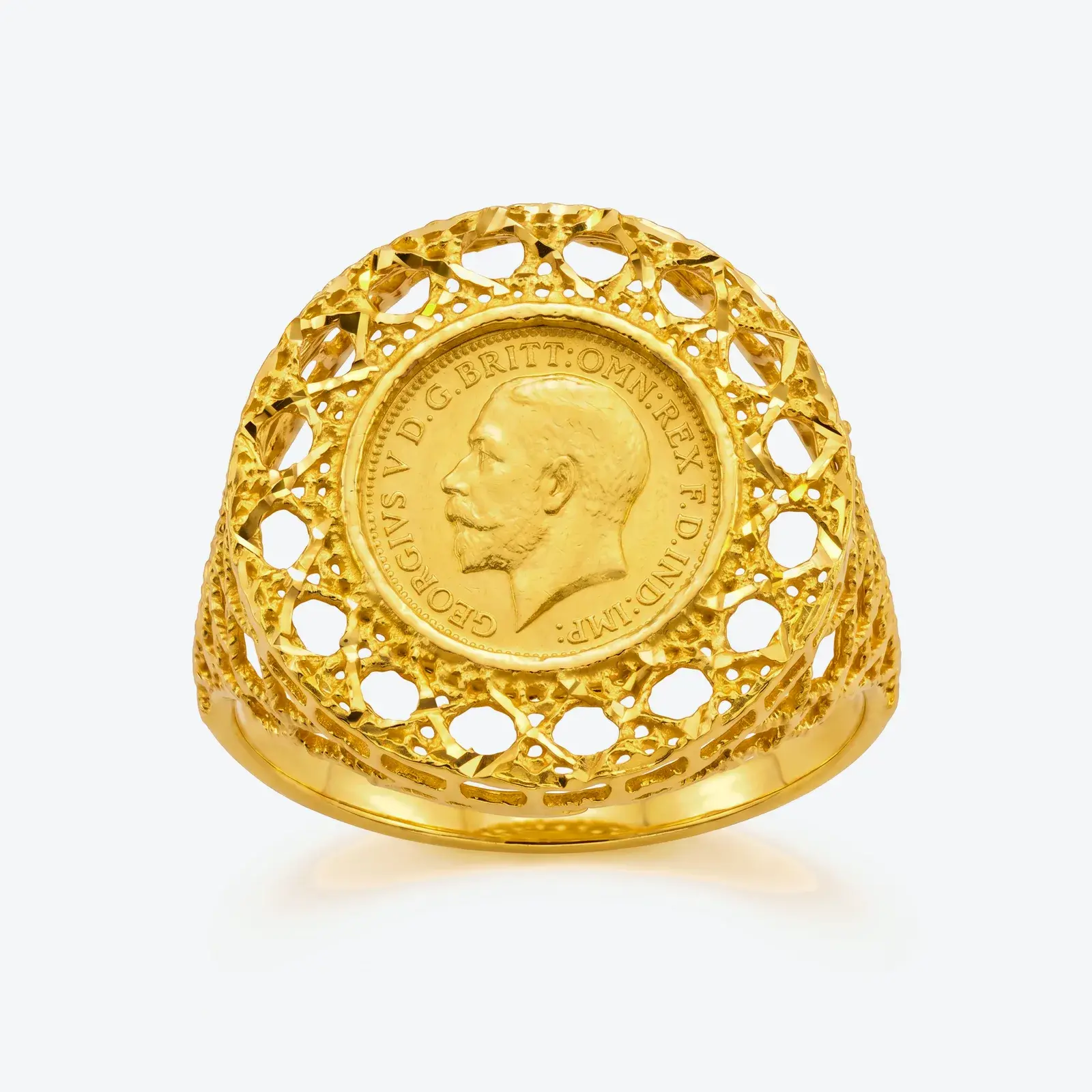 English Lira Mesh Ring