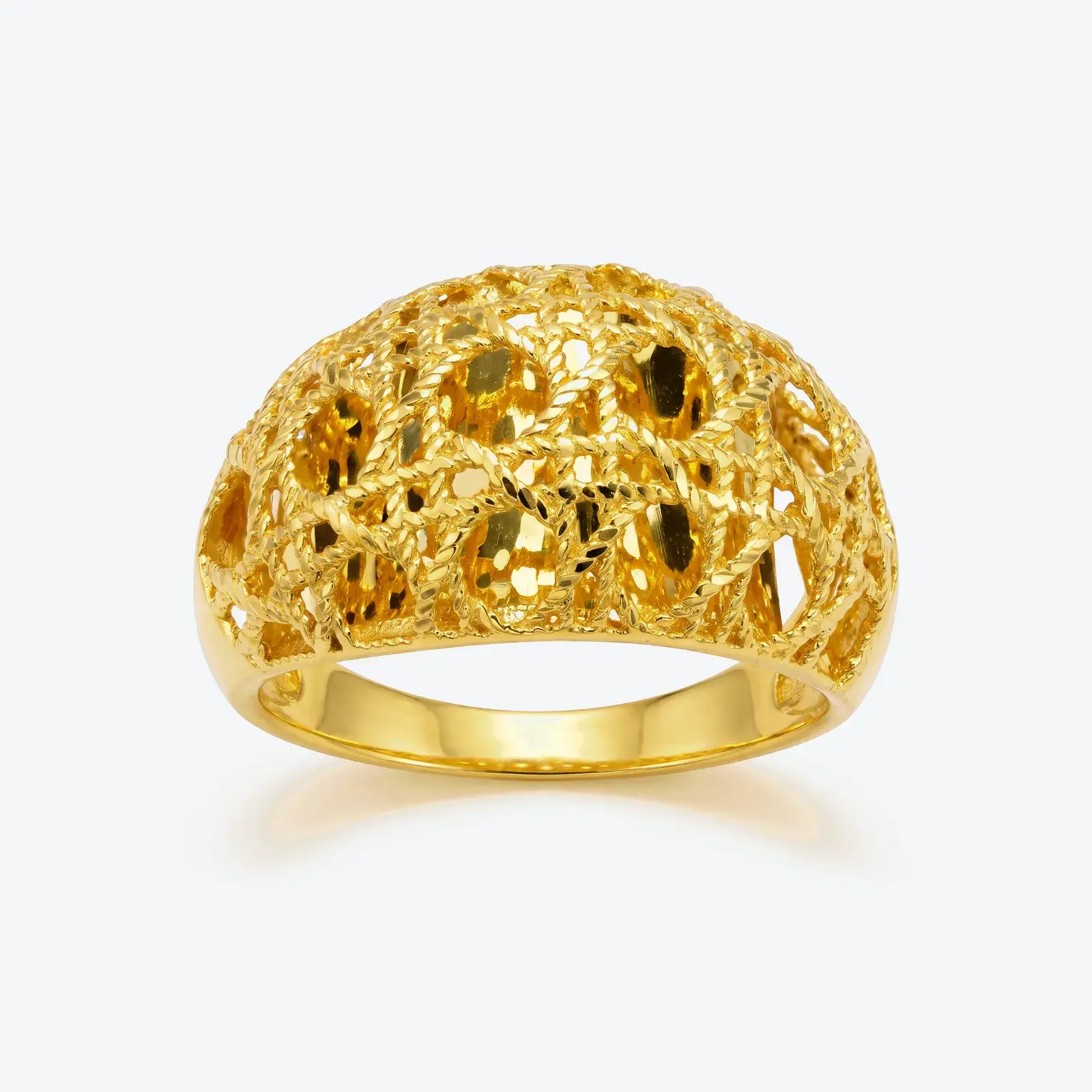 Filigree Dome Ring in 21K yellow gold