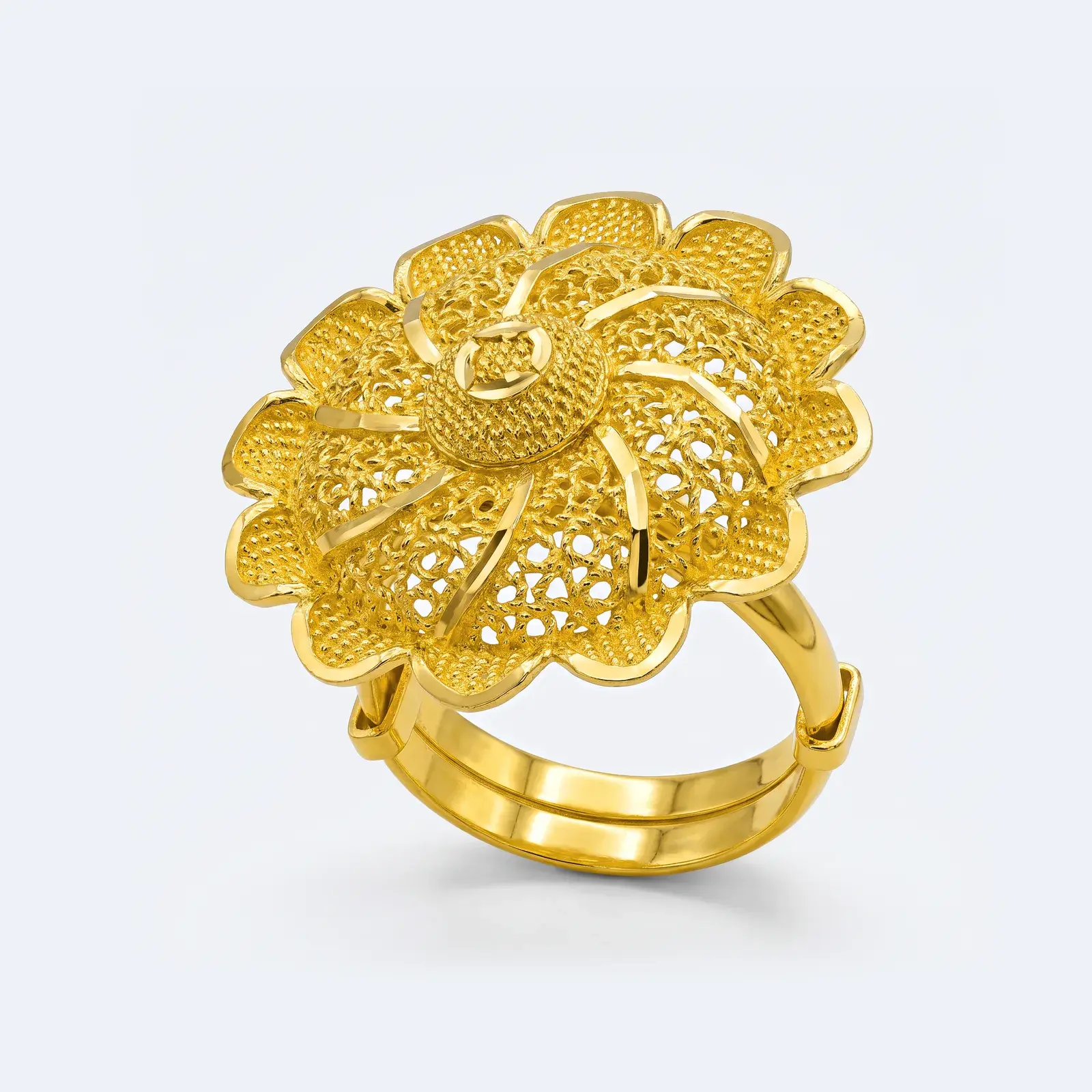 Filigree Pinwheel Flower Ring