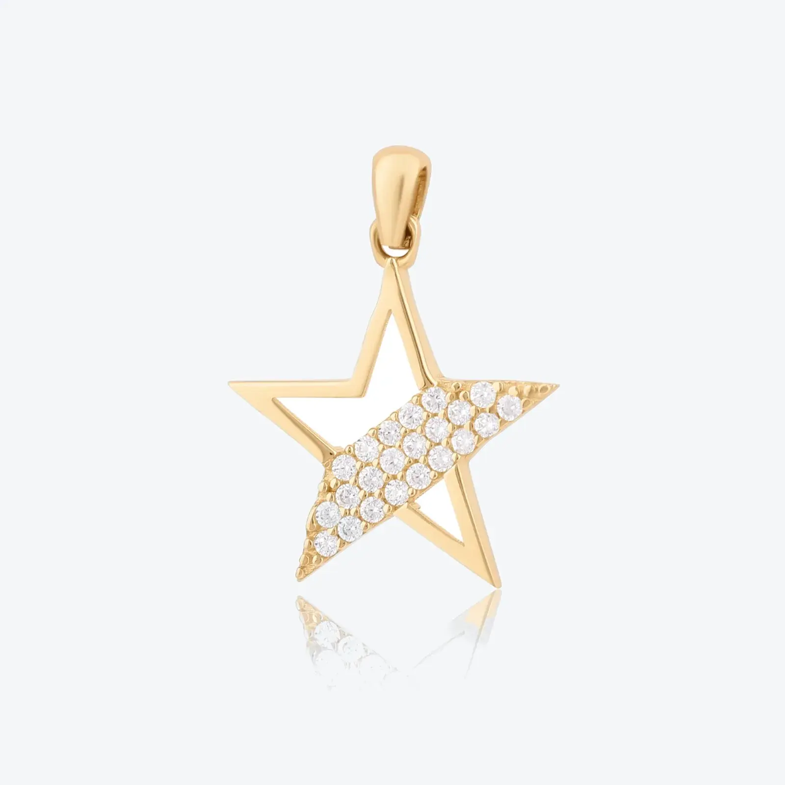 Half-Pavé Star Charm