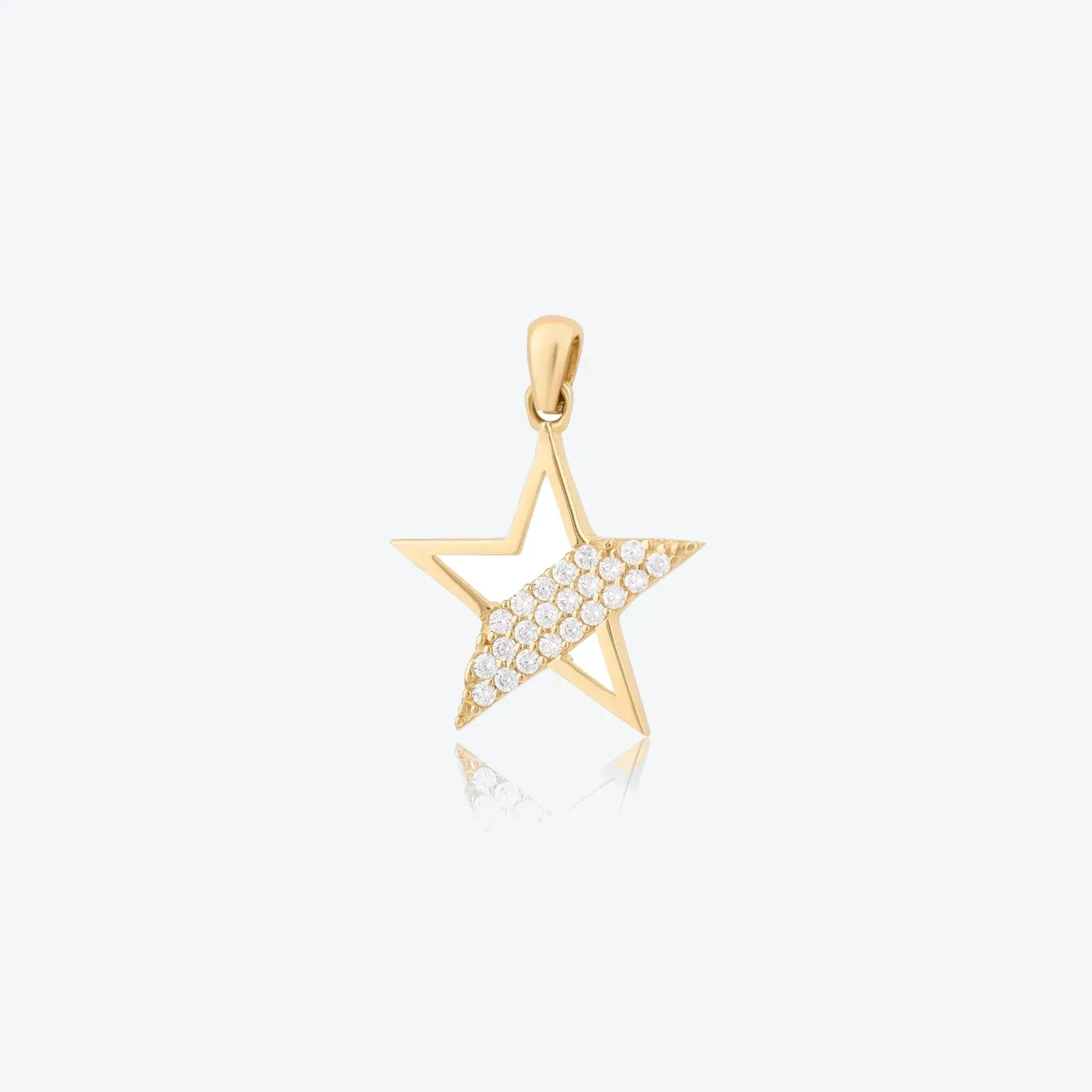 Half-Pavé Star Charm