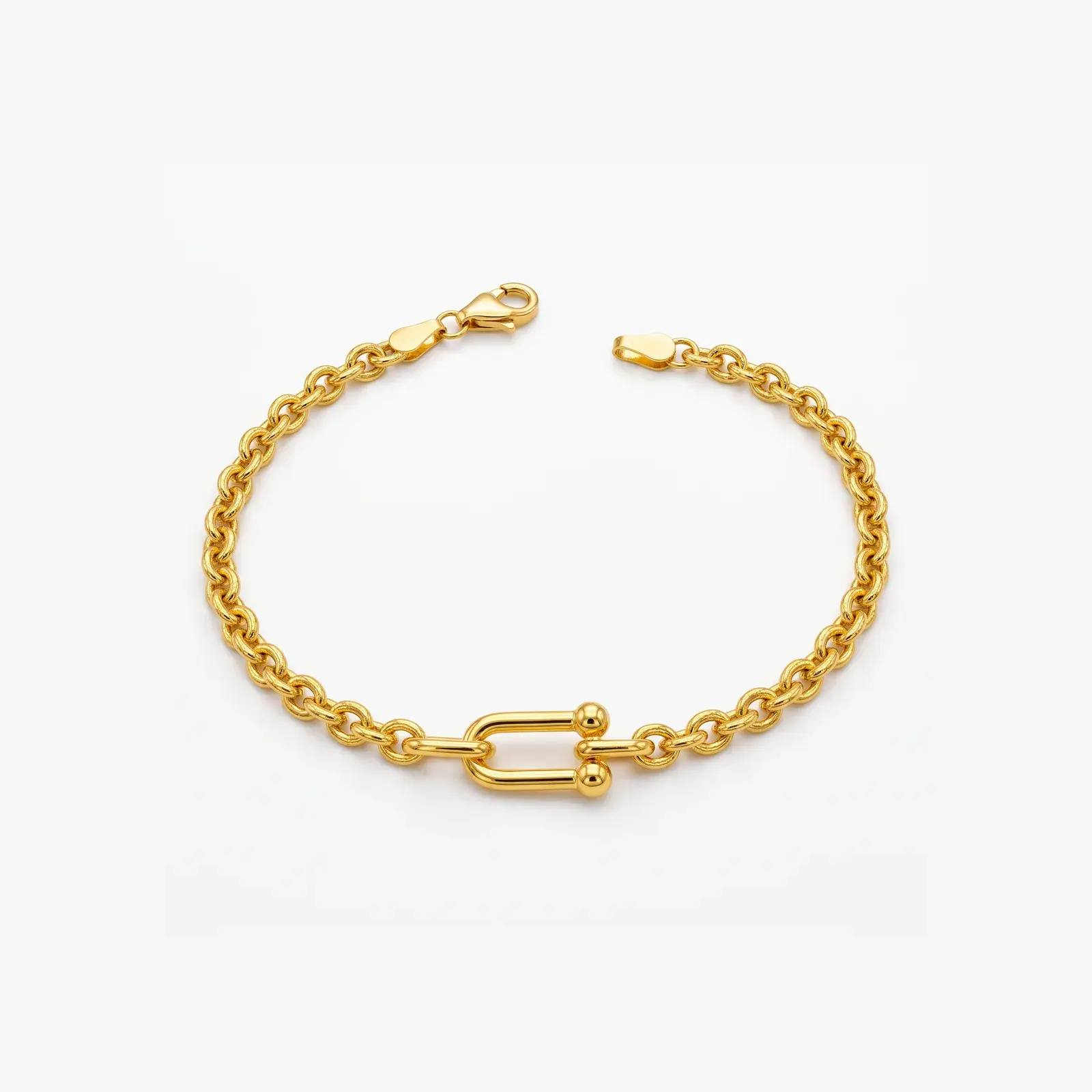 Horseshoe Link Chain Bracelet