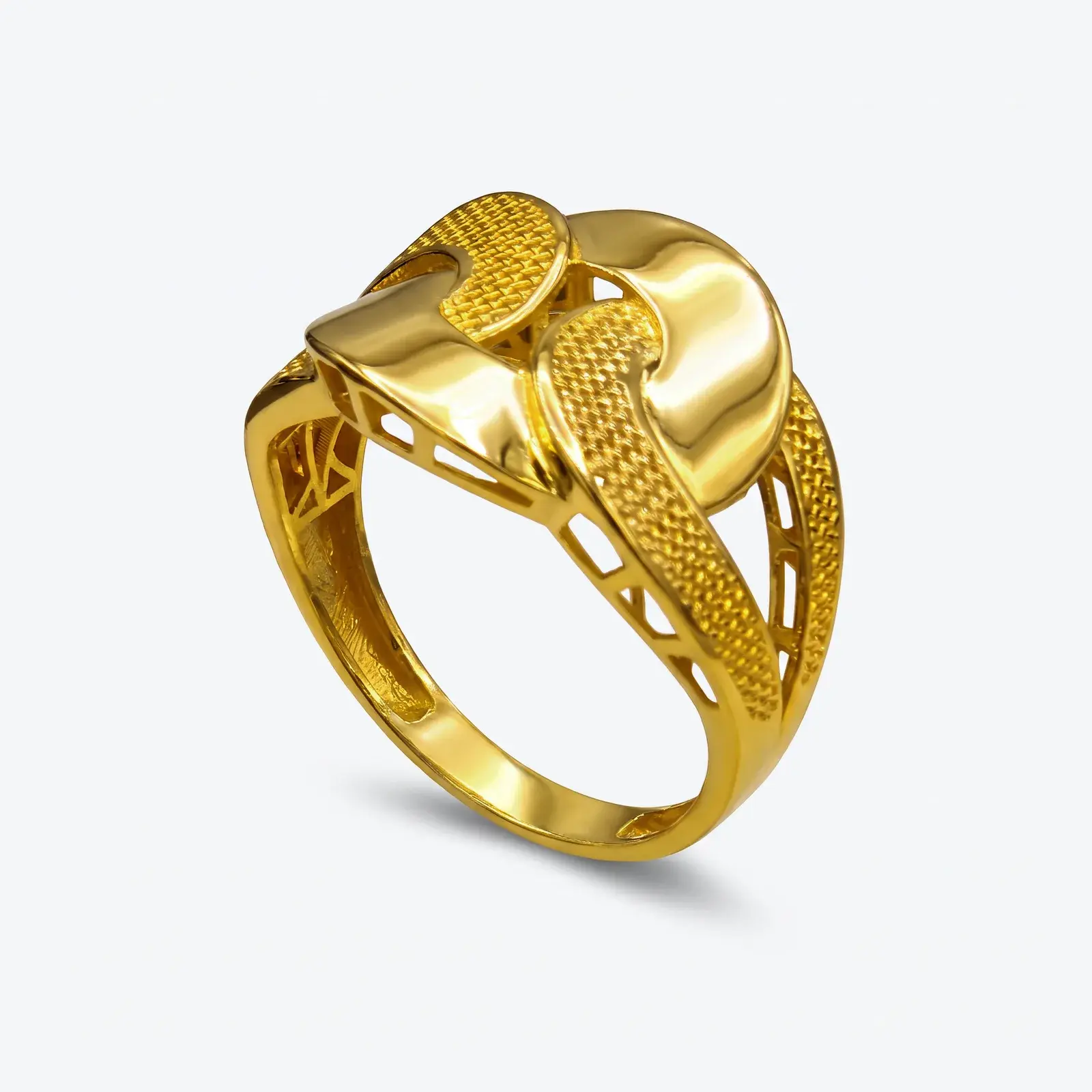 Interlocked Link Knot Ring