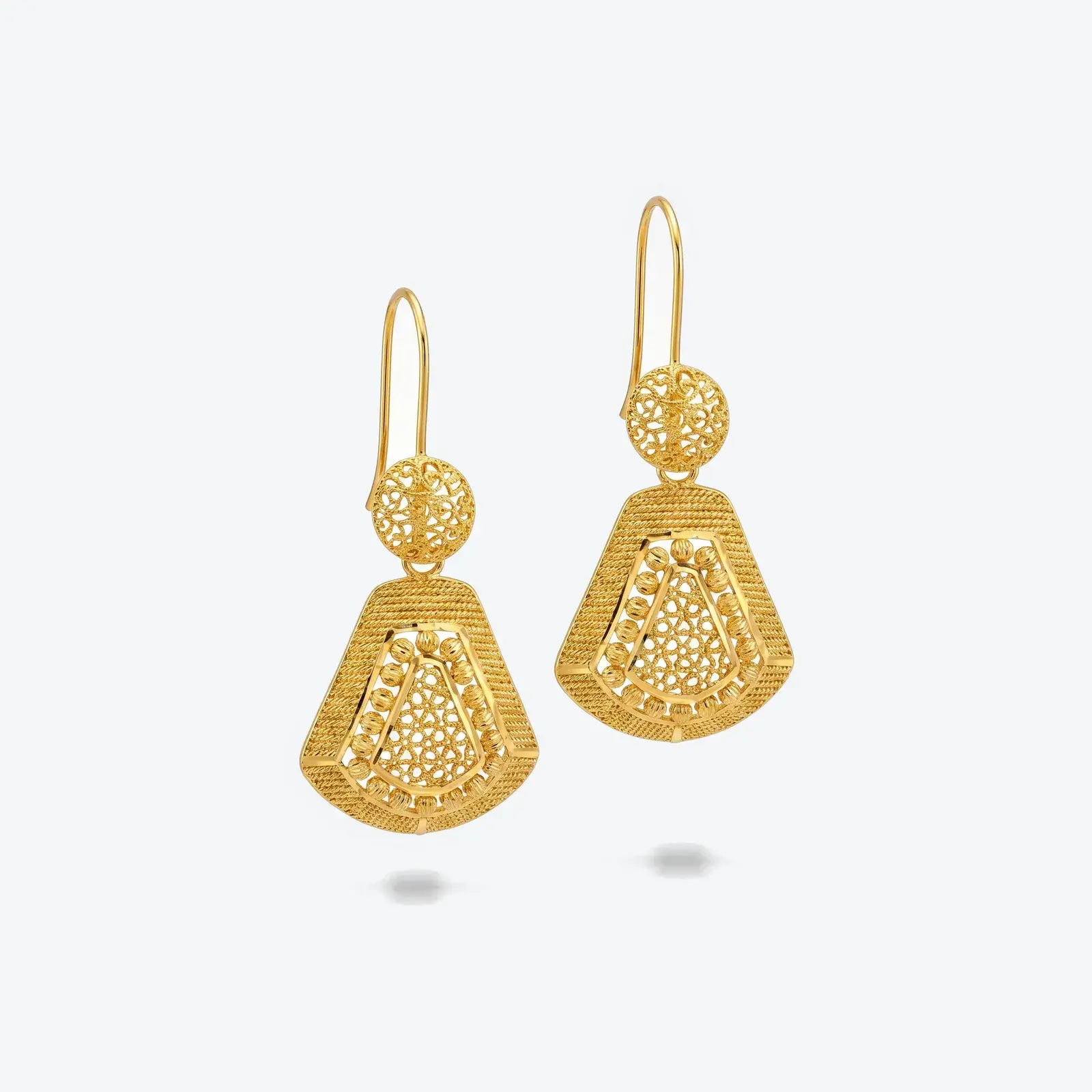 Kolkata Fan Drop Earrings