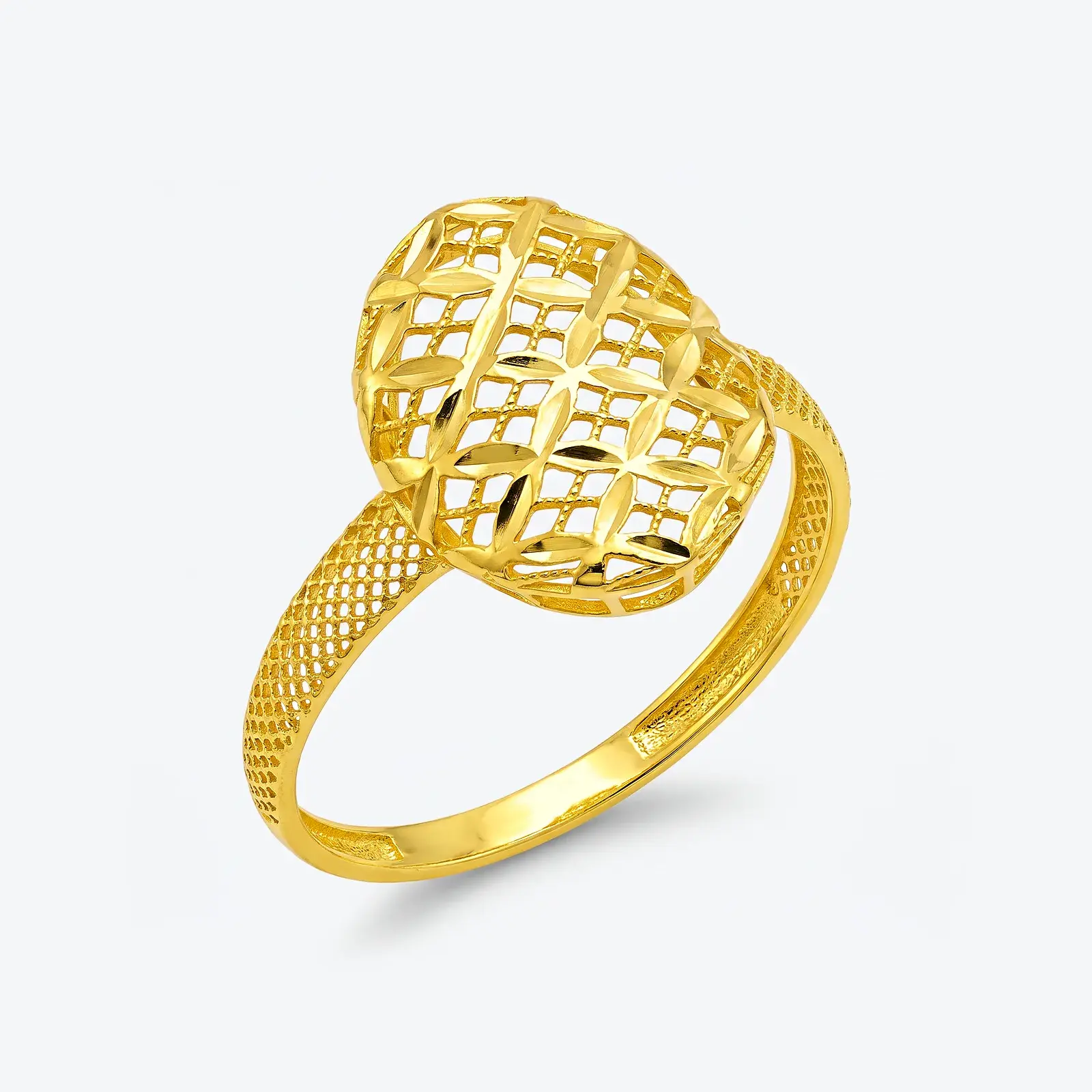 Lattice Oval Ring